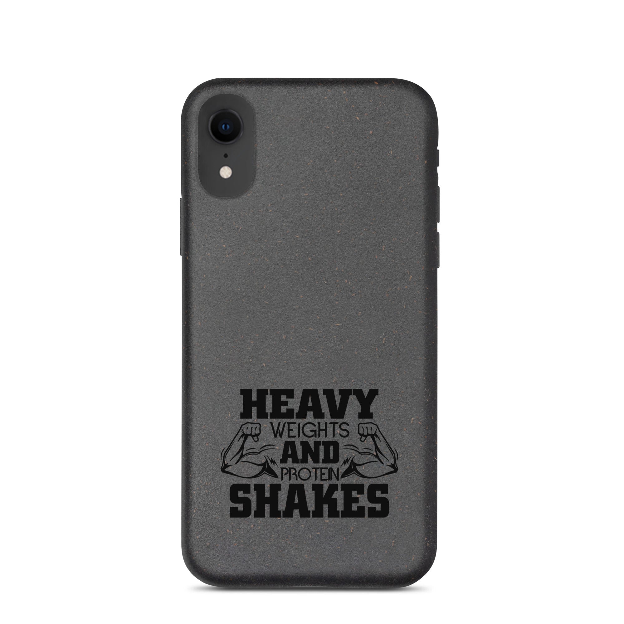 HEAVY WEIGHTS AND PROTEIN SHAKES - Speckled iPhone case