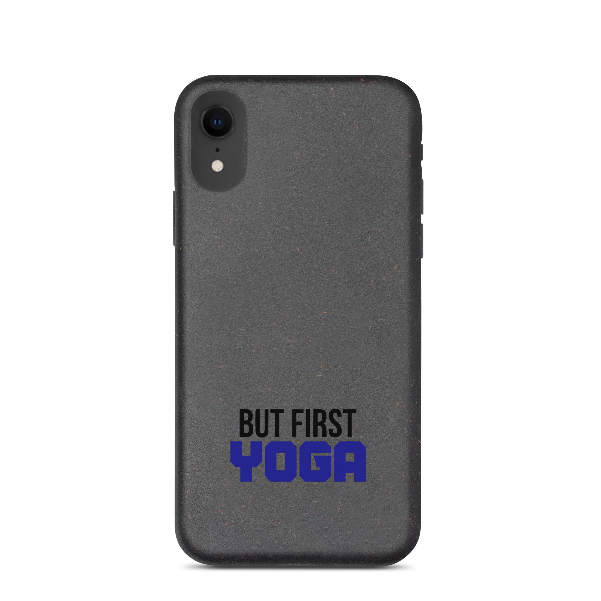 BUT FIRST YOGA - Speckled iPhone case