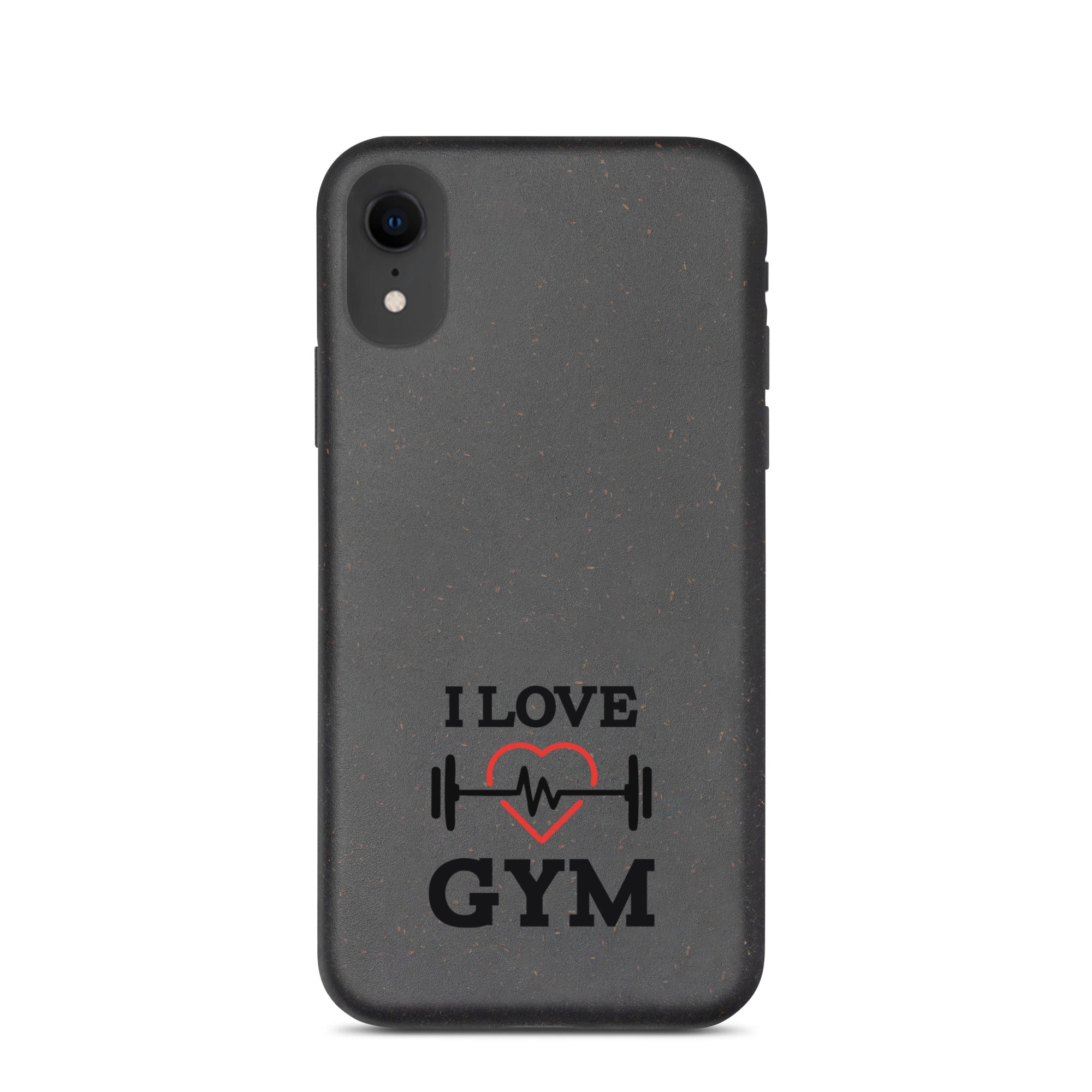 I LOVE GYM - Speckled iPhone case