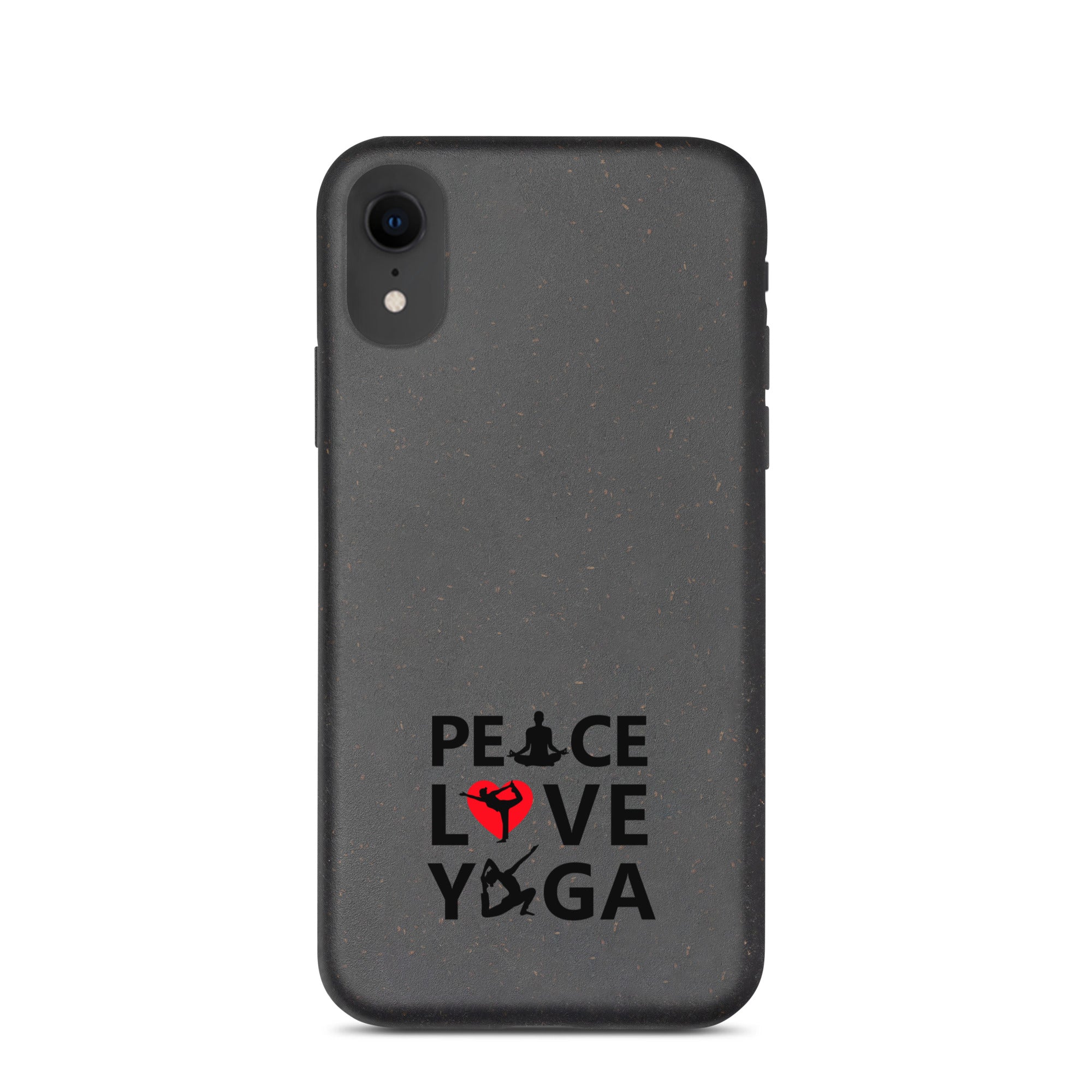 PEACE LOVE YOGA - Speckled iPhone case
