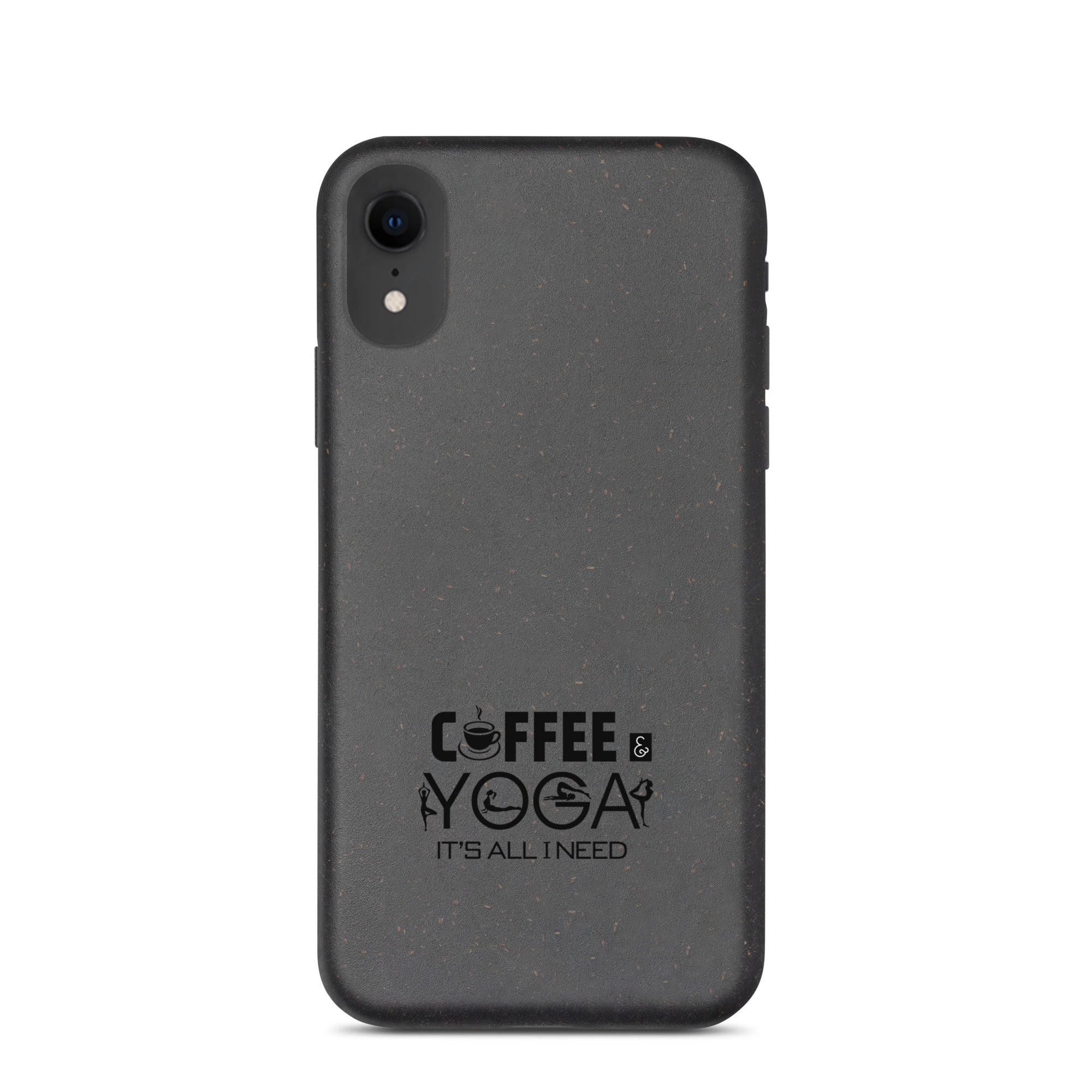 COFFEE YOGA IT'S ALL I NEED - Speckled iPhone case