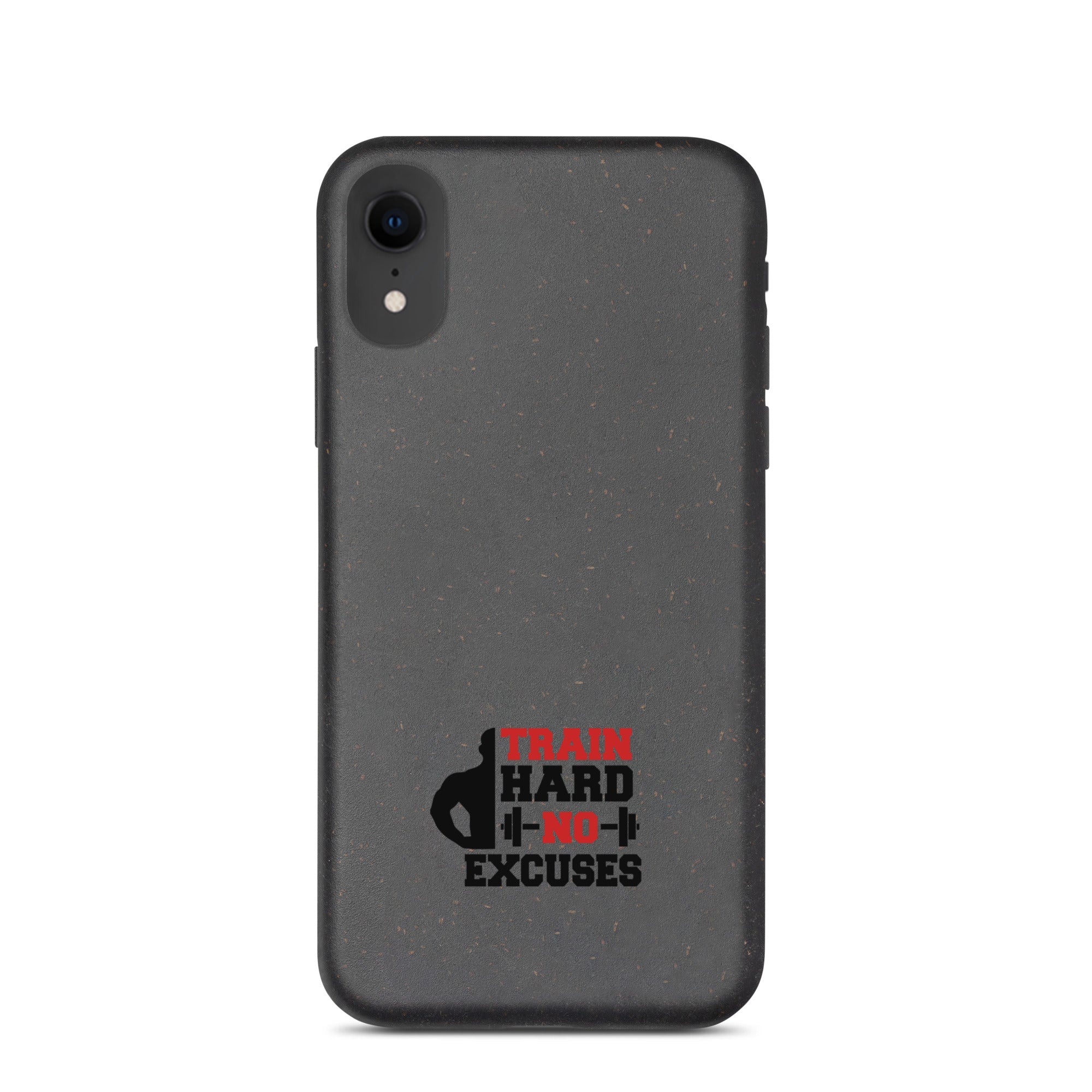 TRAIN HARD NO EXCUSES - Speckled iPhone case