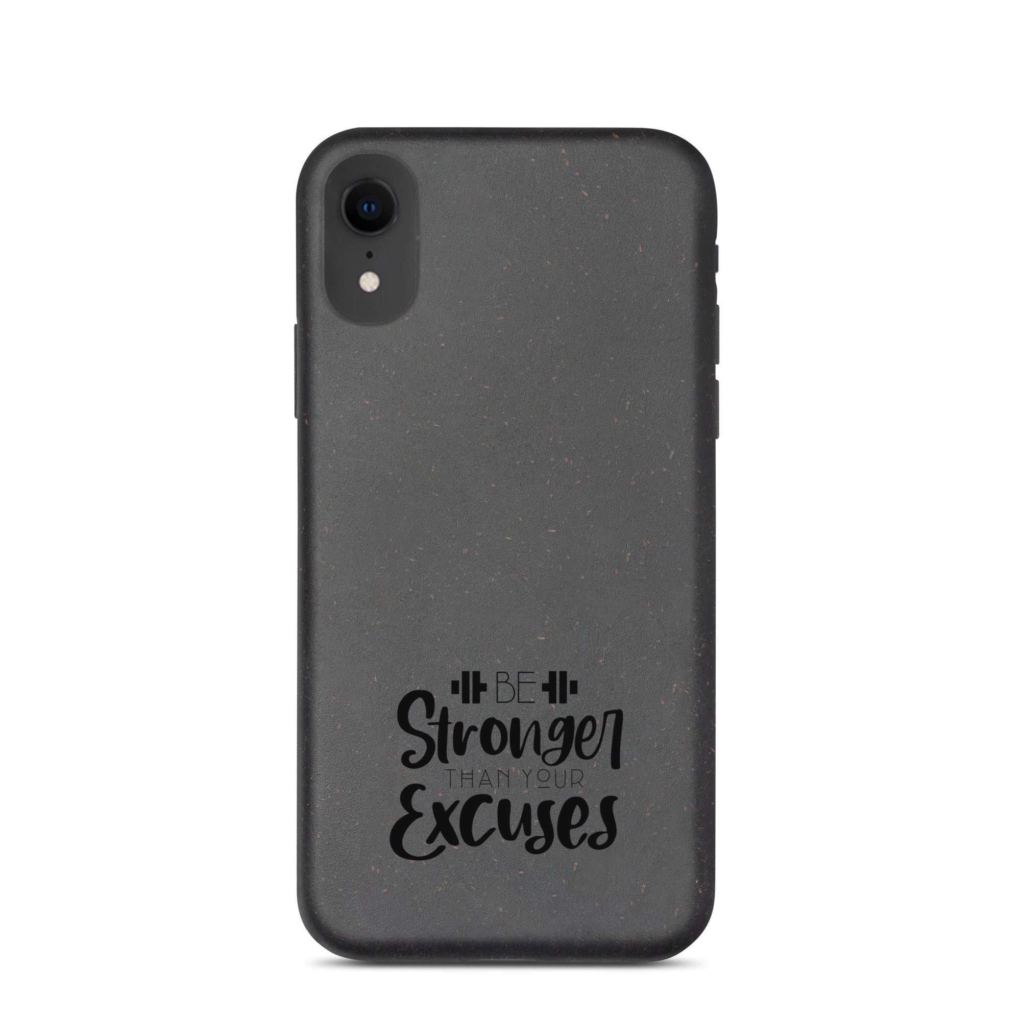 BE STRONGER THAN YOUR EXCUSES - Speckled iPhone case