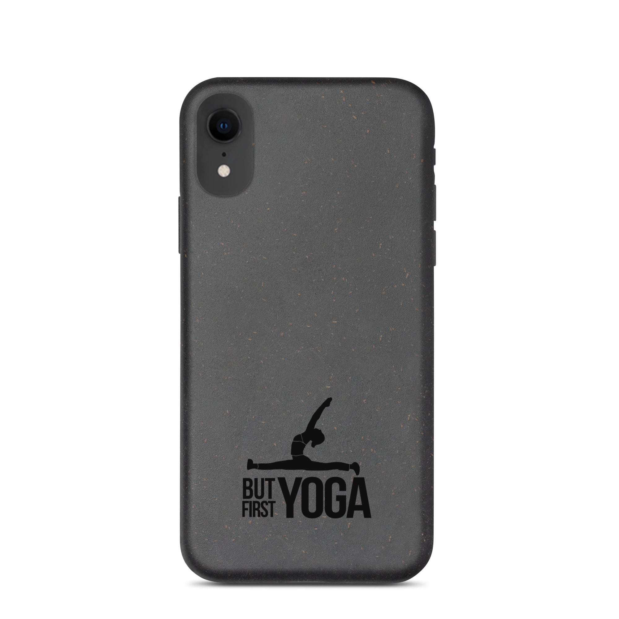 BUT FIRST YOGA - Speckled iPhone case