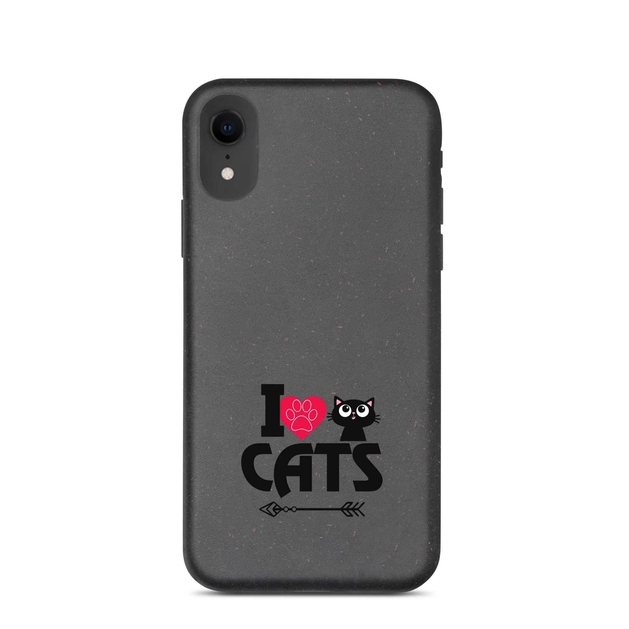 I LOVE CATS - Speckled iPhone case