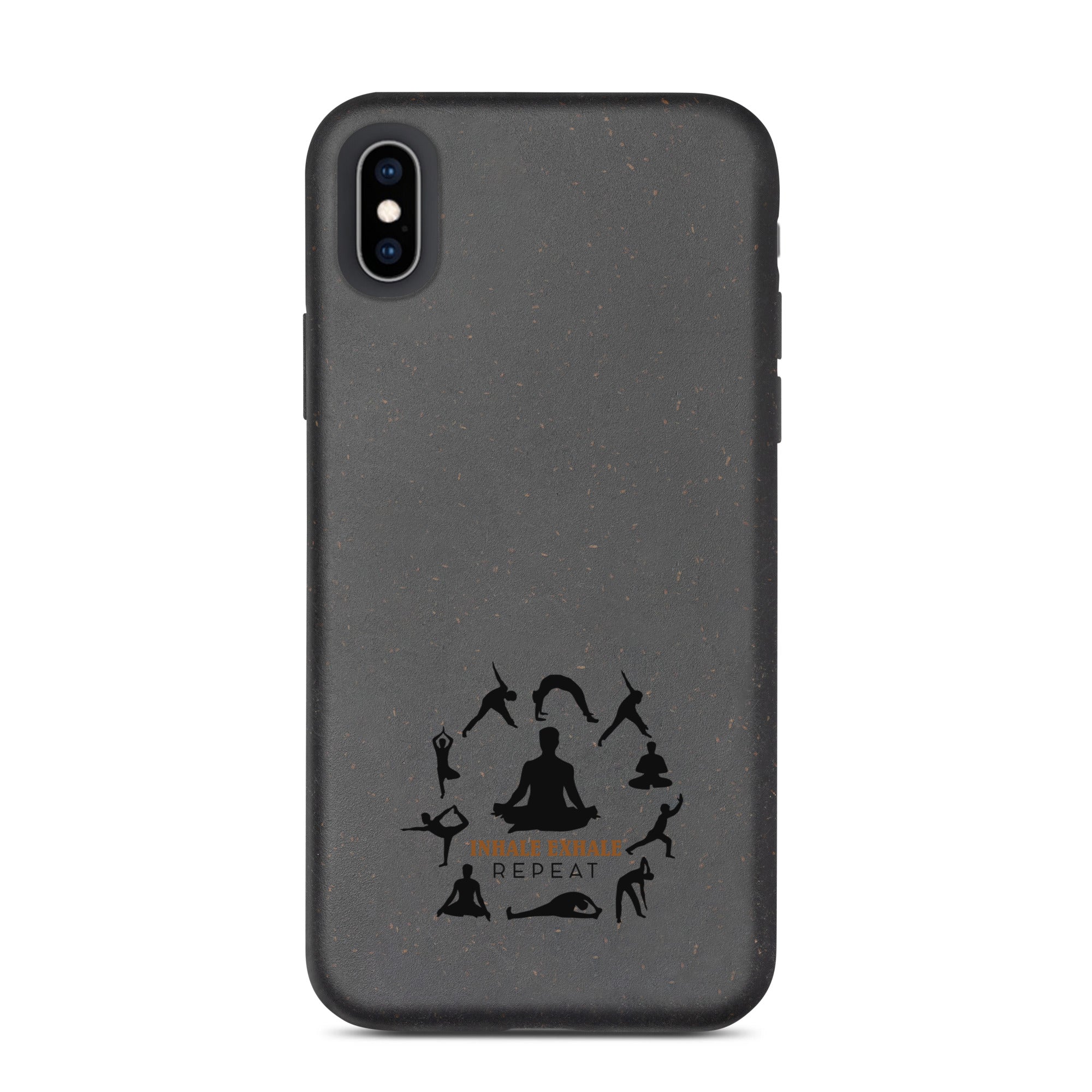INHALE EXHALE REPEAT - Speckled iPhone case