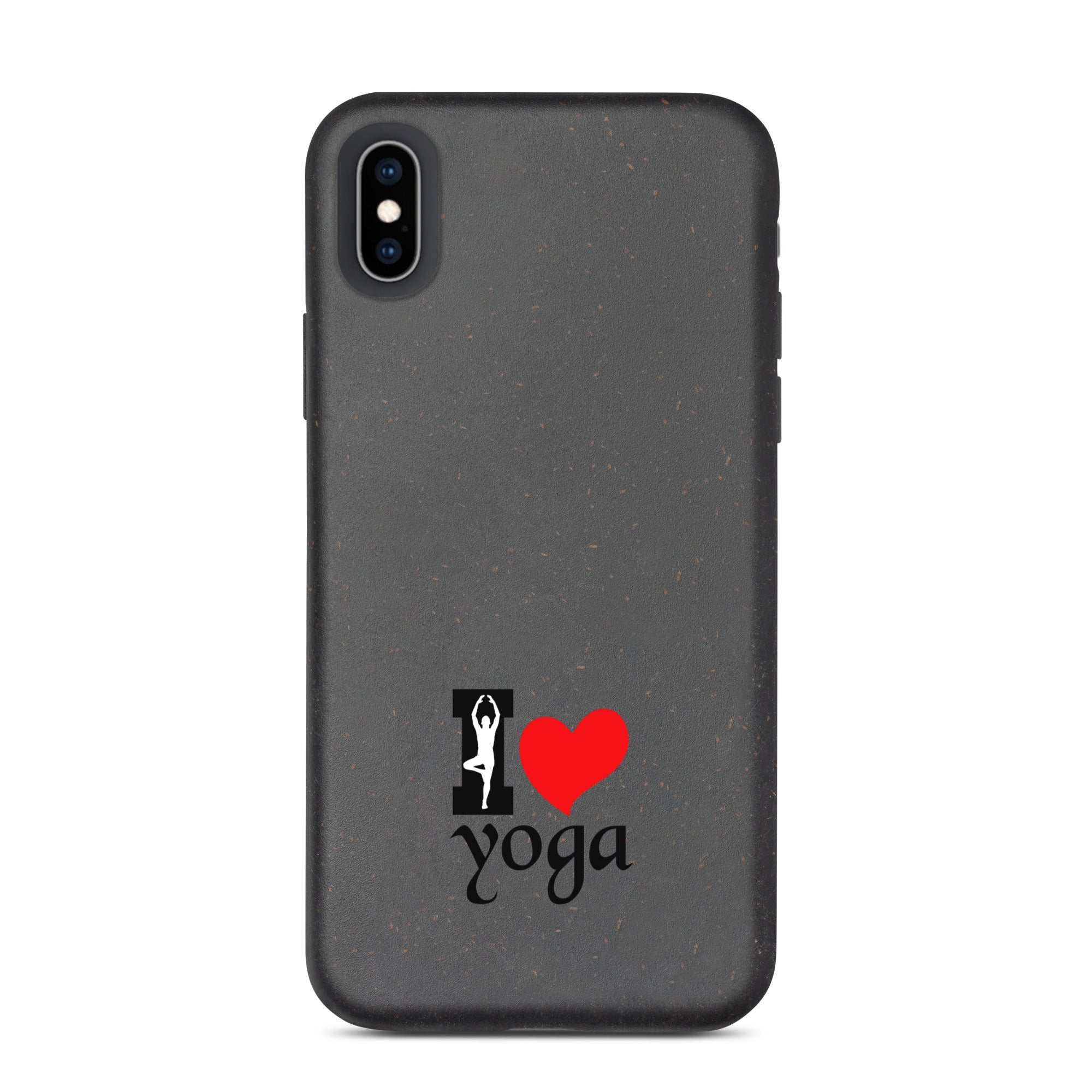 I LOVE YOGA - Speckled iPhone case