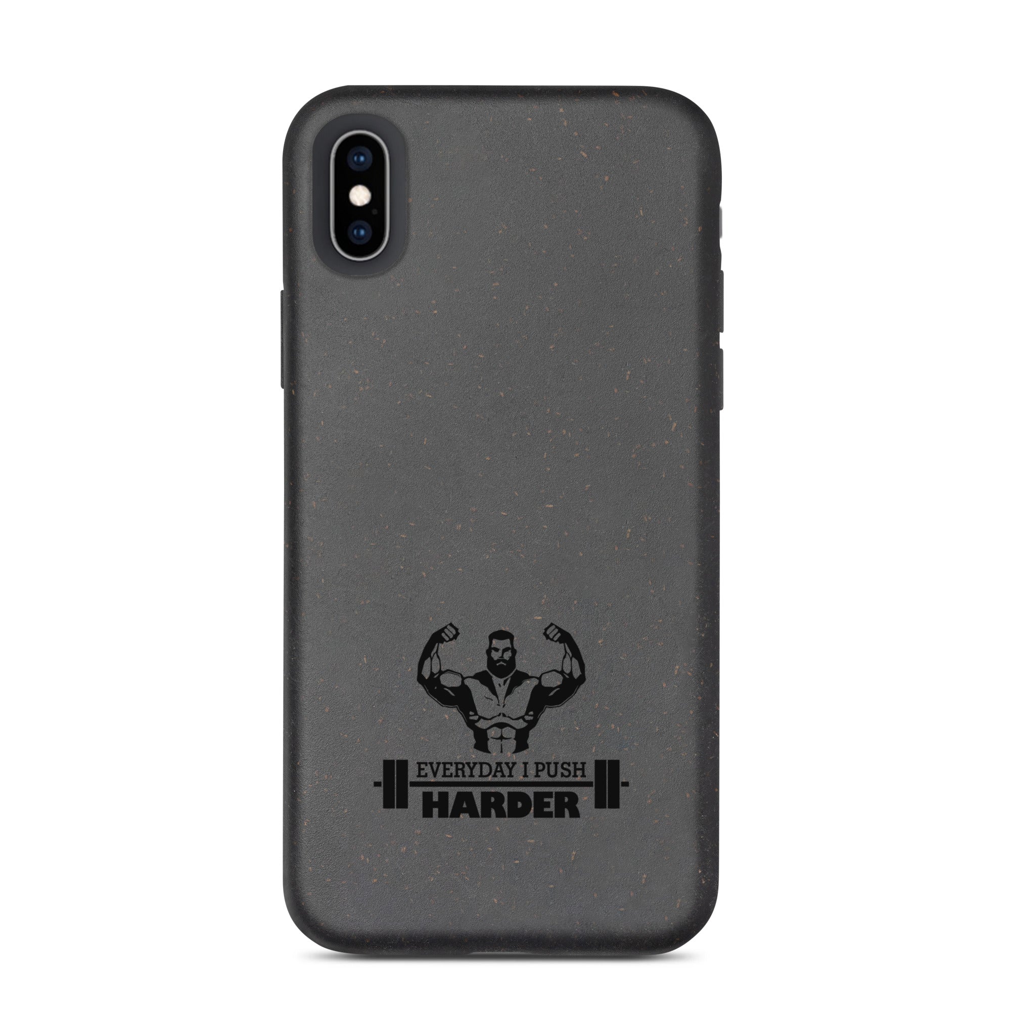 EVERYDAY I PUSH HARDER - Speckled iPhone case