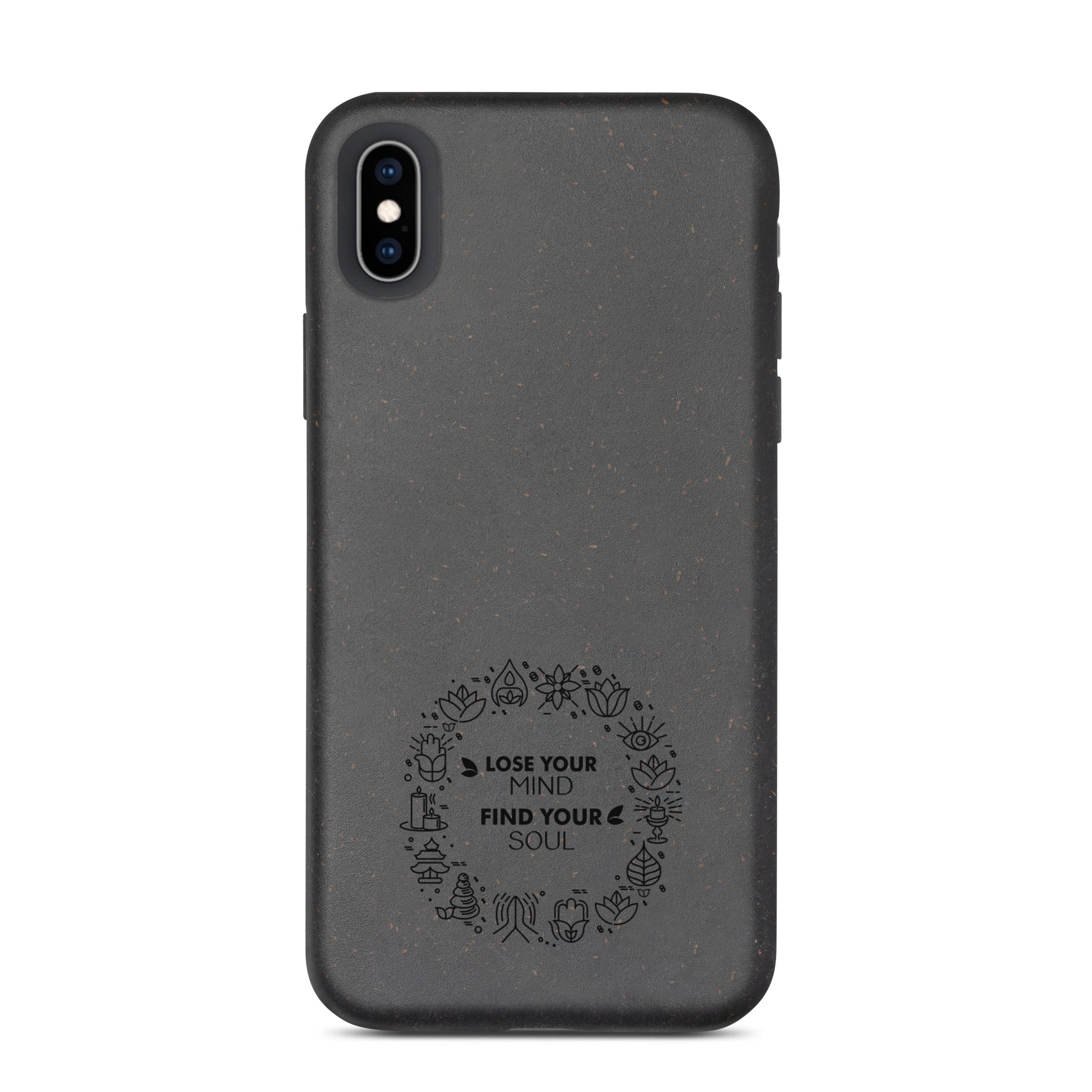 LOSE YOUR MIND FIND YOUR SOUL - Speckled iPhone case