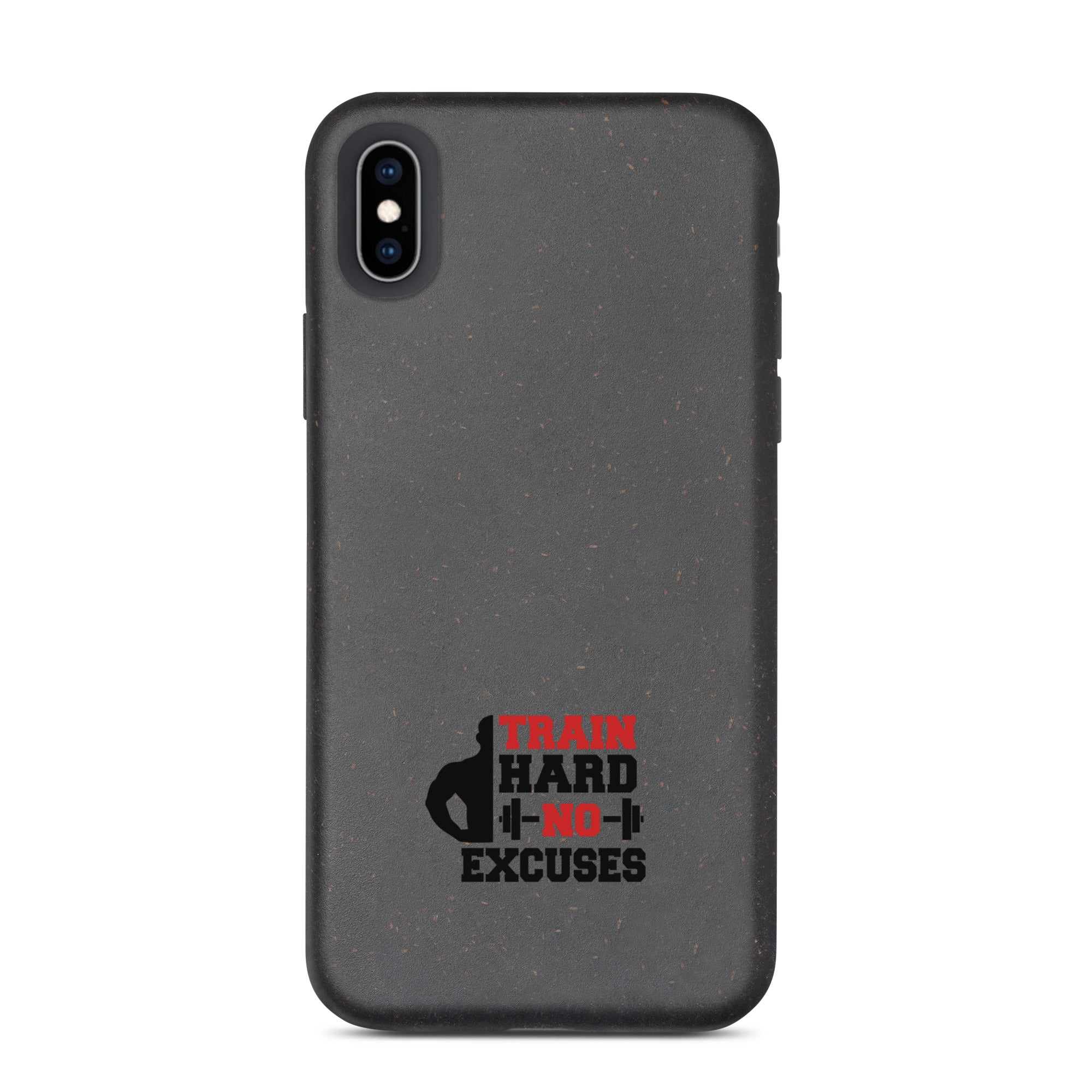 TRAIN HARD NO EXCUSES - Speckled iPhone case