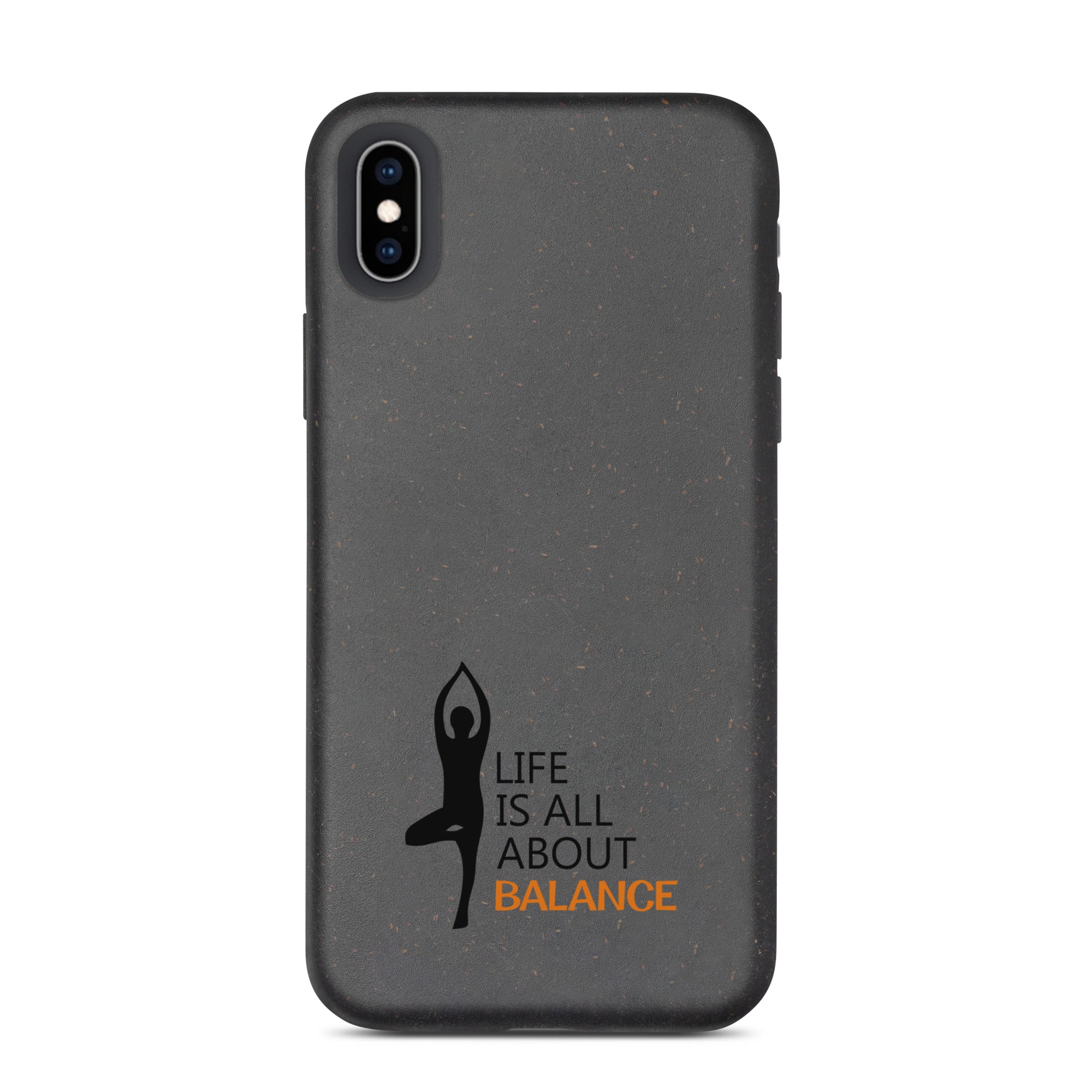 LIFE IS ALL ABOUT BALANCE - Speckled iPhone case