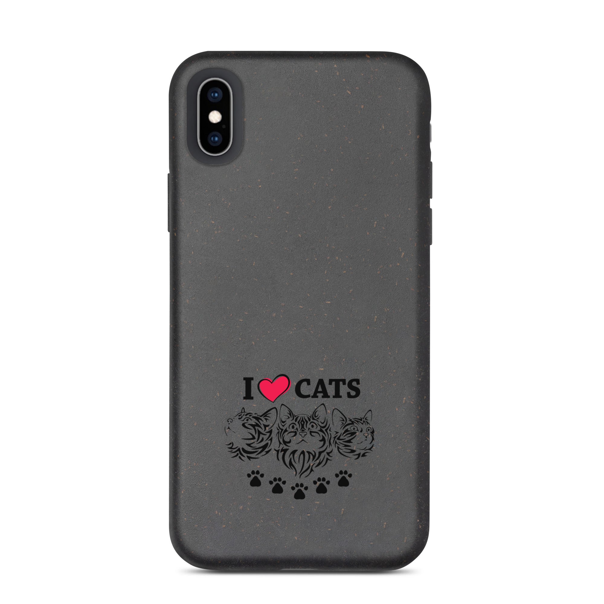 I LOVE CATS - Speckled iPhone case