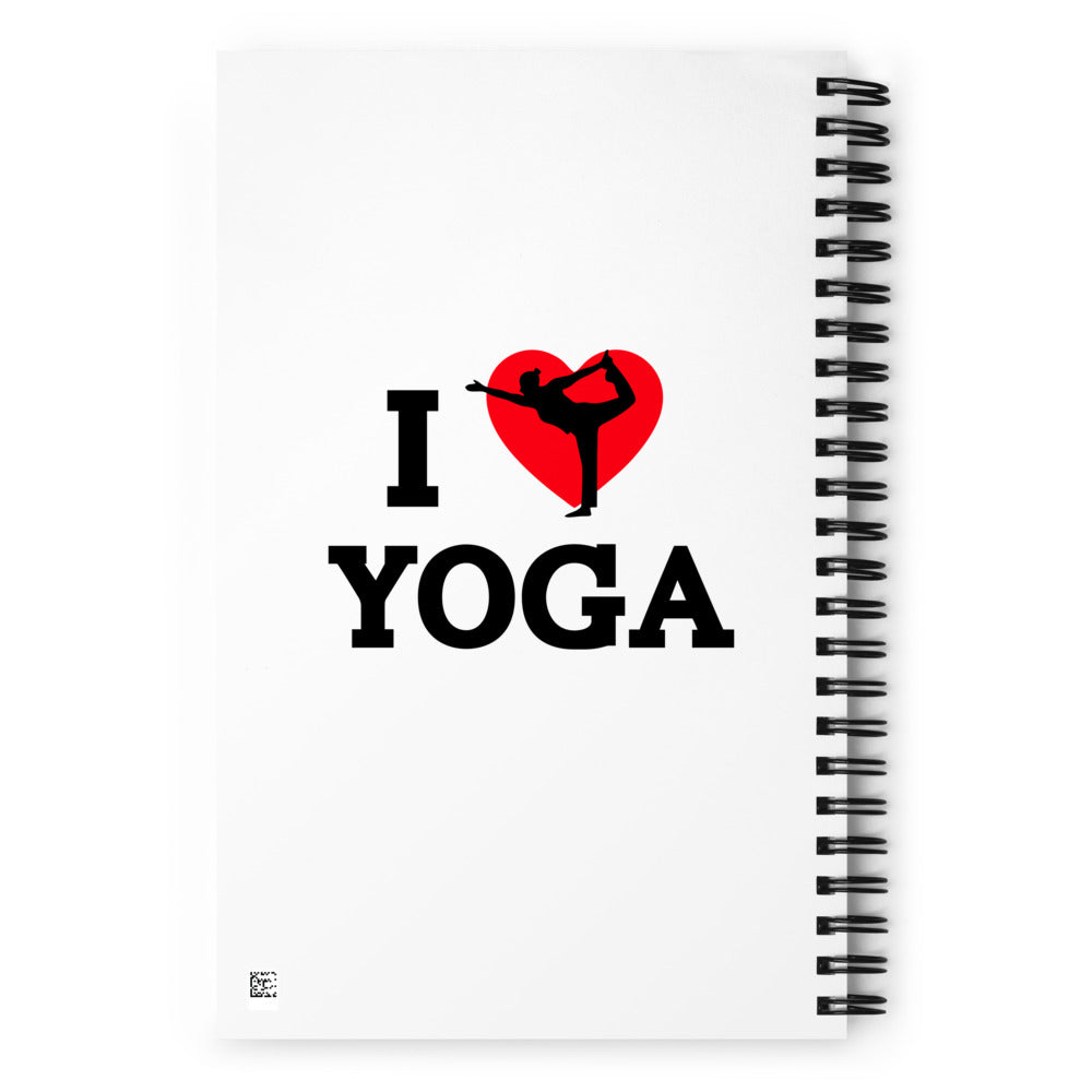 I LOVE YOGA - Spiral notebook