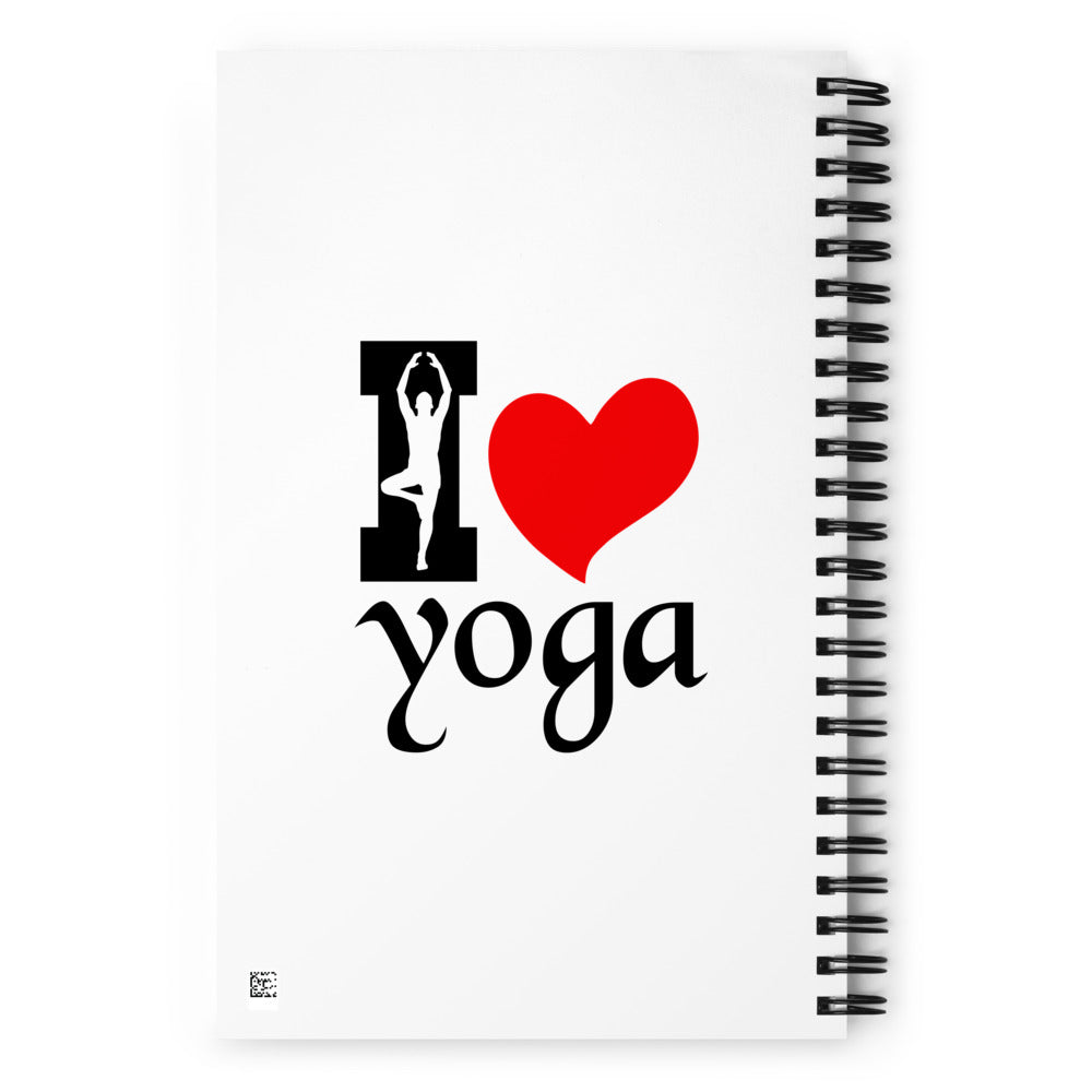 I LOVE YOGA - Spiral notebook