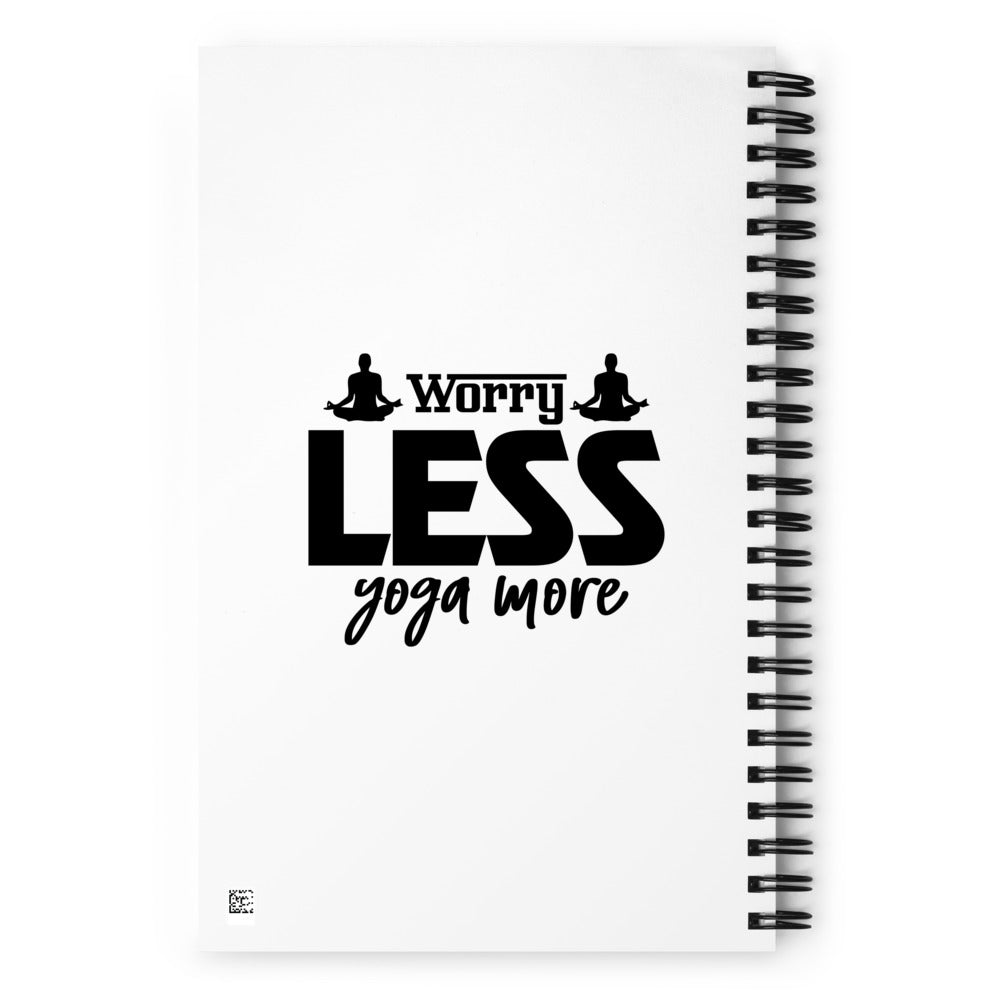 WORRY LESS YOGA MORE - Spiral notebook