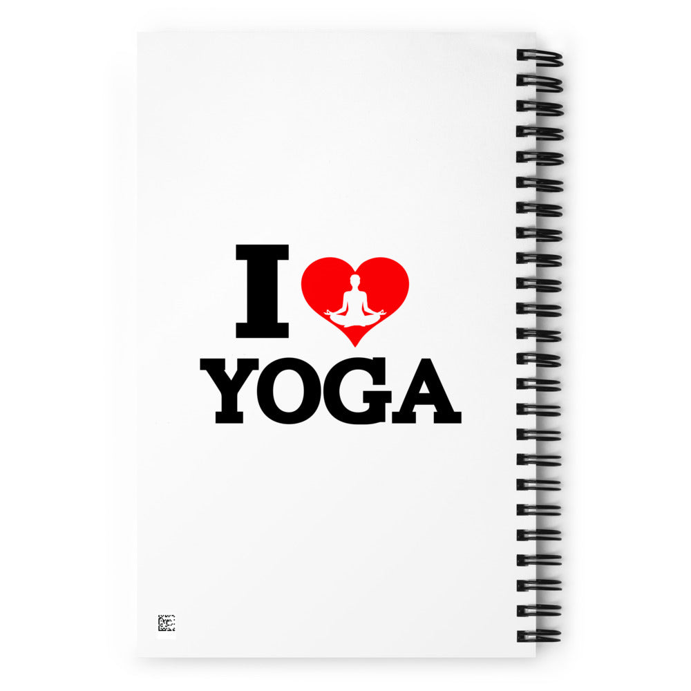 I LOVE YOGA - Spiral notebook