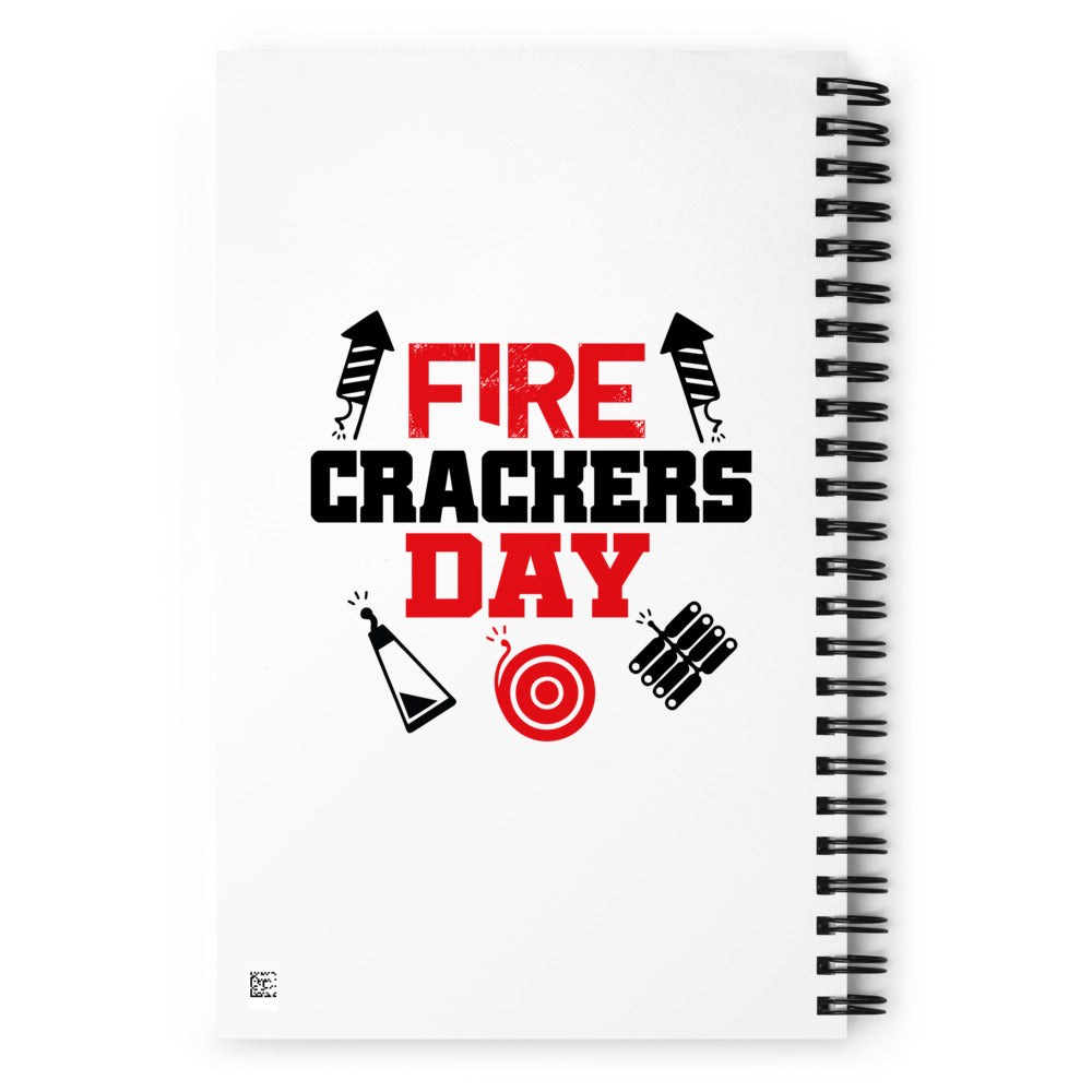 FIRE CRACKERS DAY - Spiral notebook