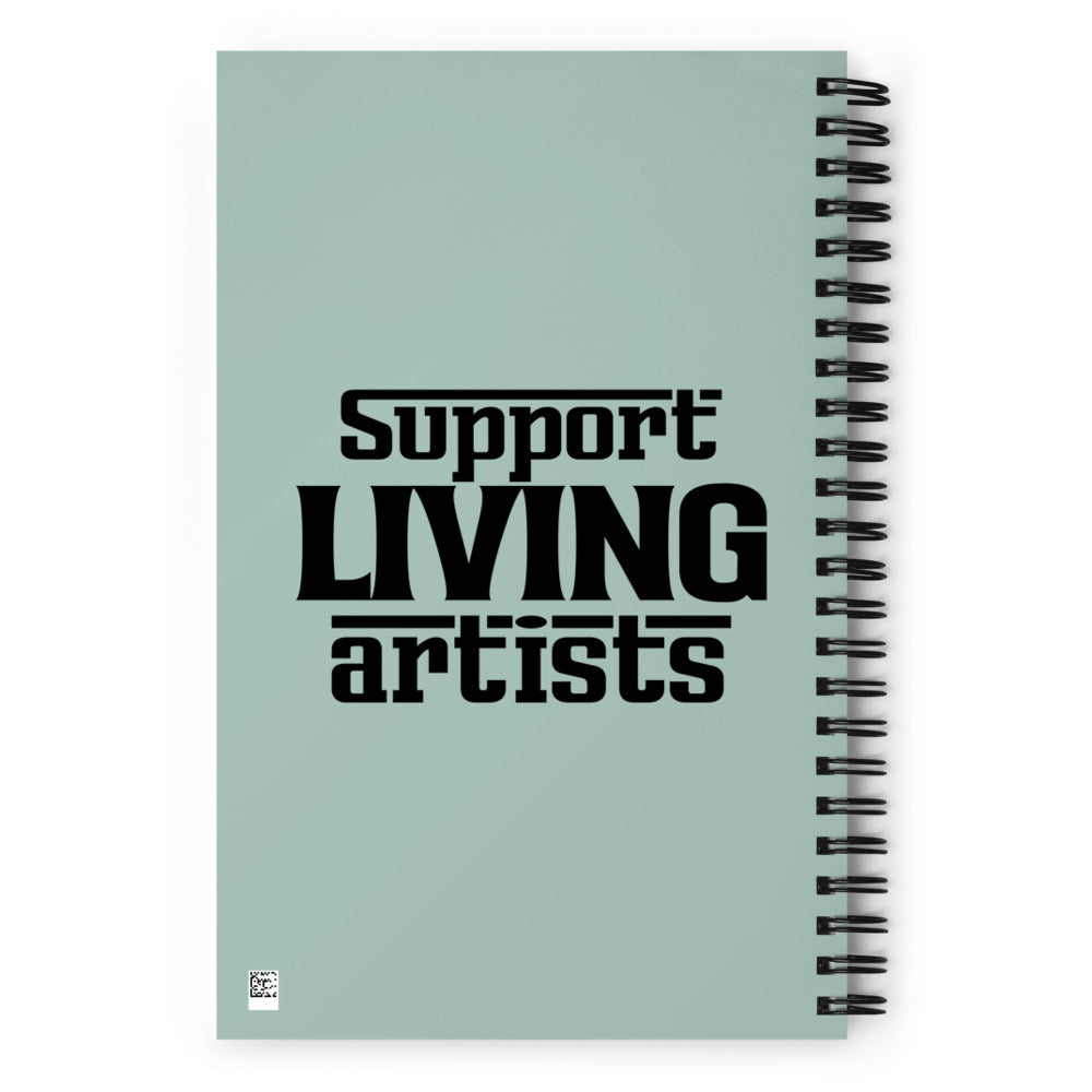 SUPPORT LIVING ARTISTS - Spiral notebook