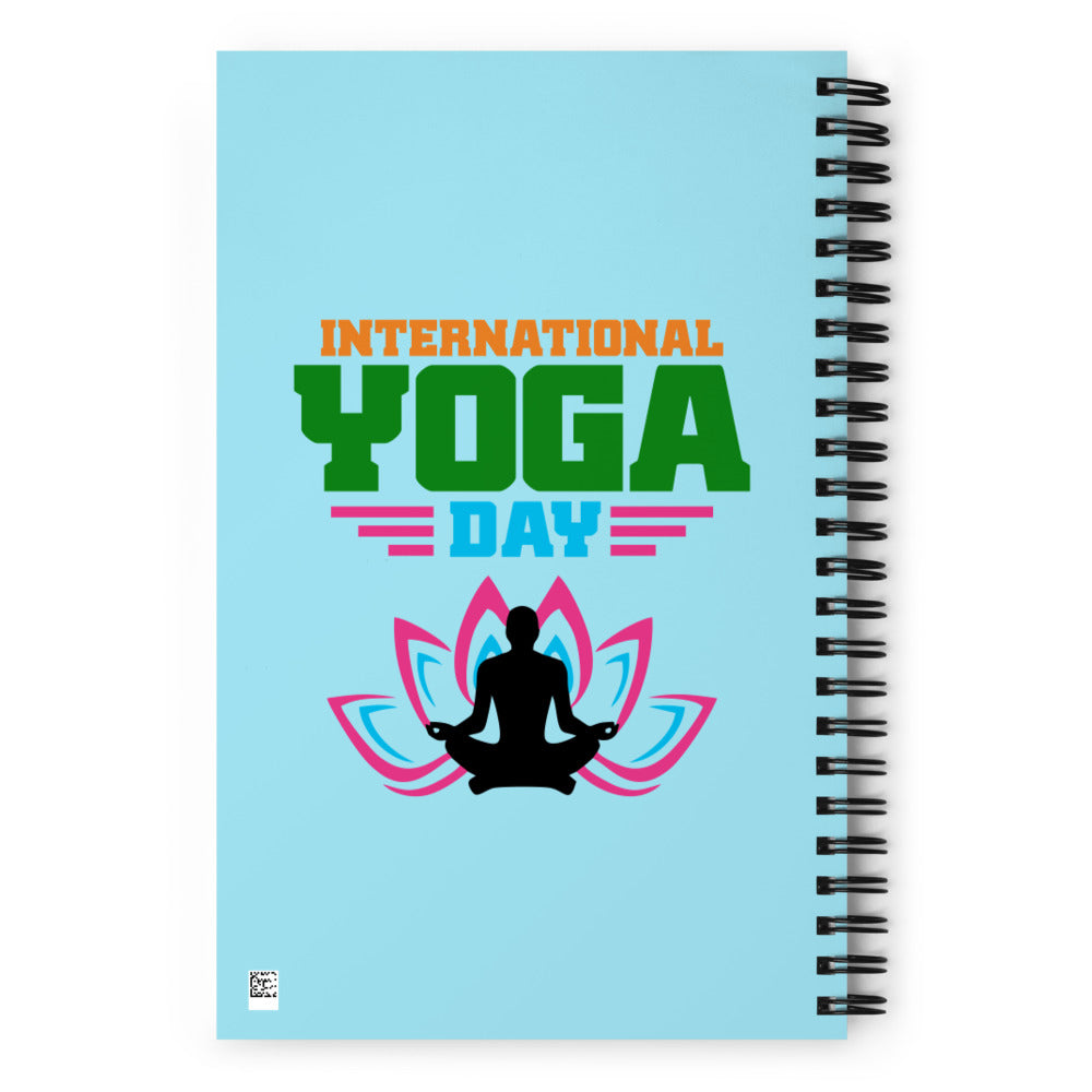 INTERNATIONAL YOGA DAY - Spiral notebook