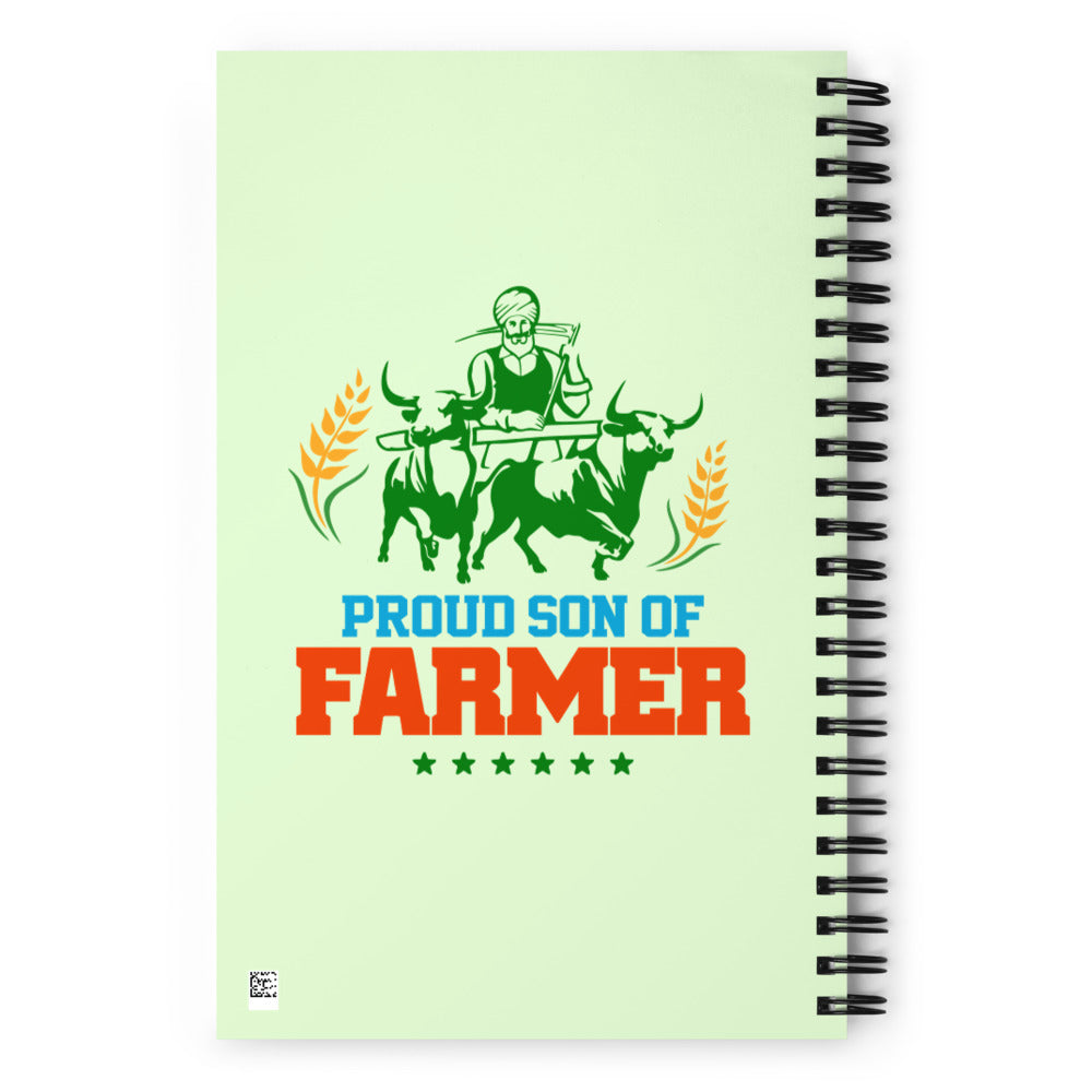 PROUD SON OF FARMER - Spiral notebook