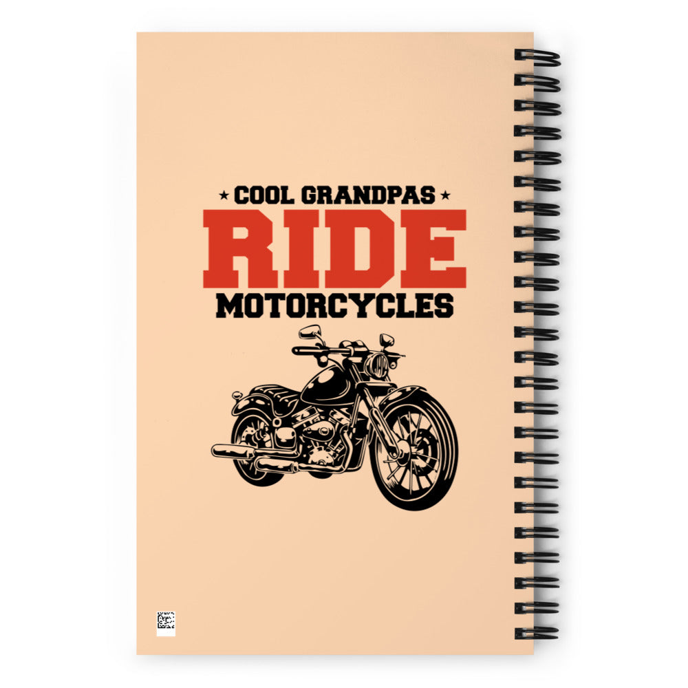 COOL GRANDPAS RIDE MOTORCYCLES - Spiral notebook