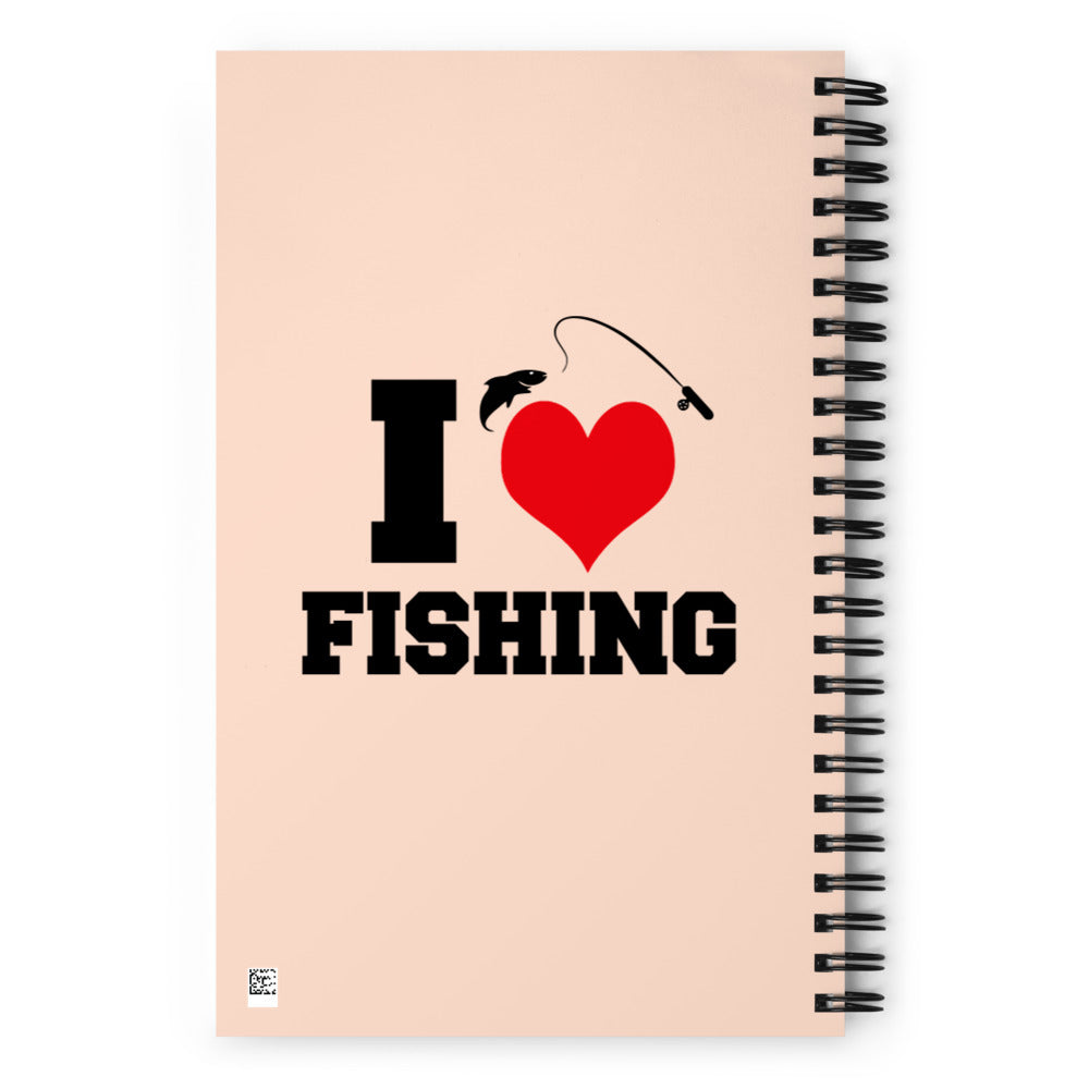 I LOVE FISHING - Spiral notebook