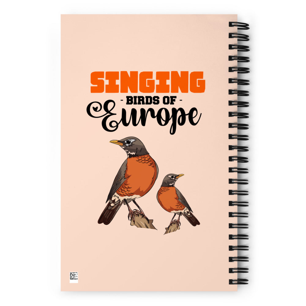 SINGING BIRDS OF EUROPE - Spiral notebook