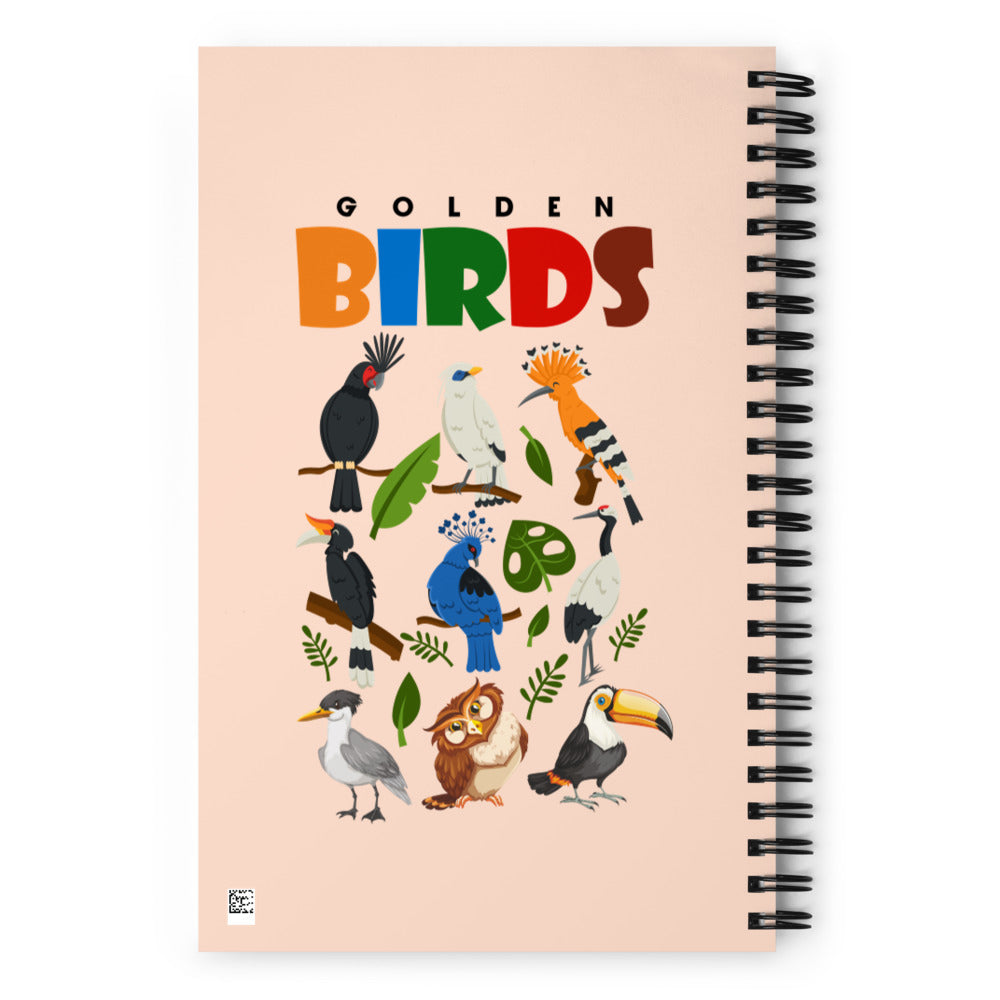 GOLDEN BIRDS - Spiral notebook