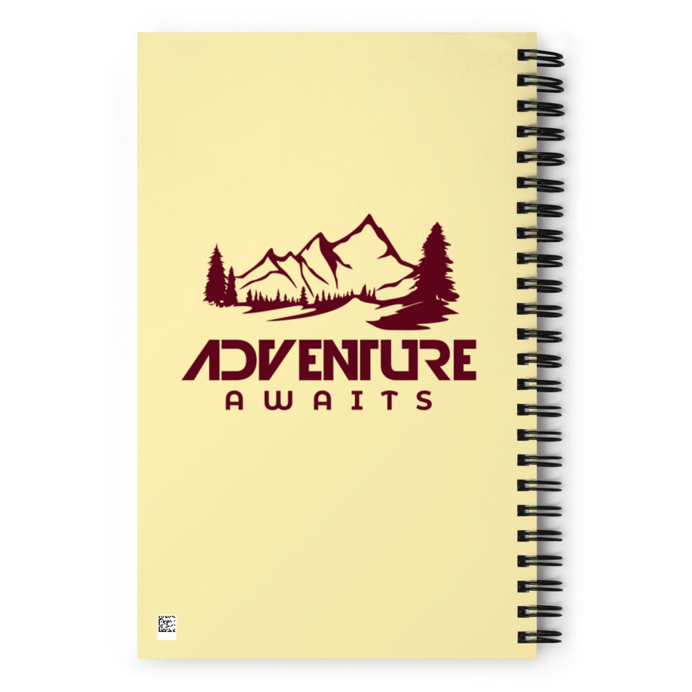 ADVENTURE AWAITS - Spiral notebook