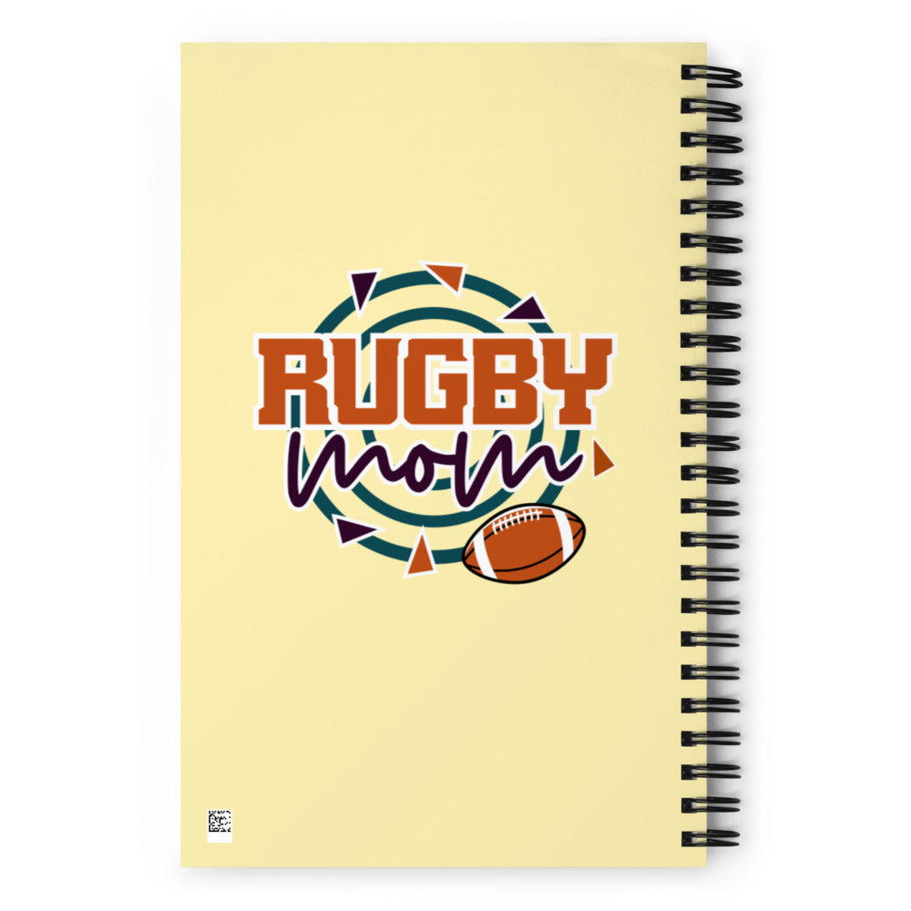 RUGBY MOM - Spiral notebook