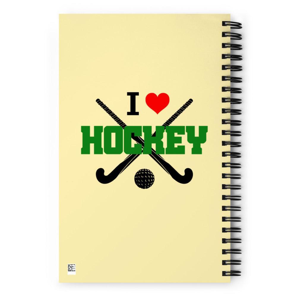 I LOVE HOCKEY - Spiral notebook