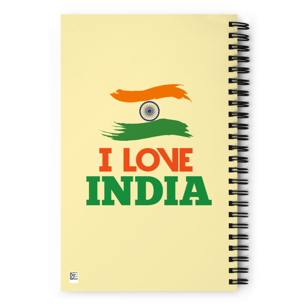 I LOVE INDIA - Spiral notebook