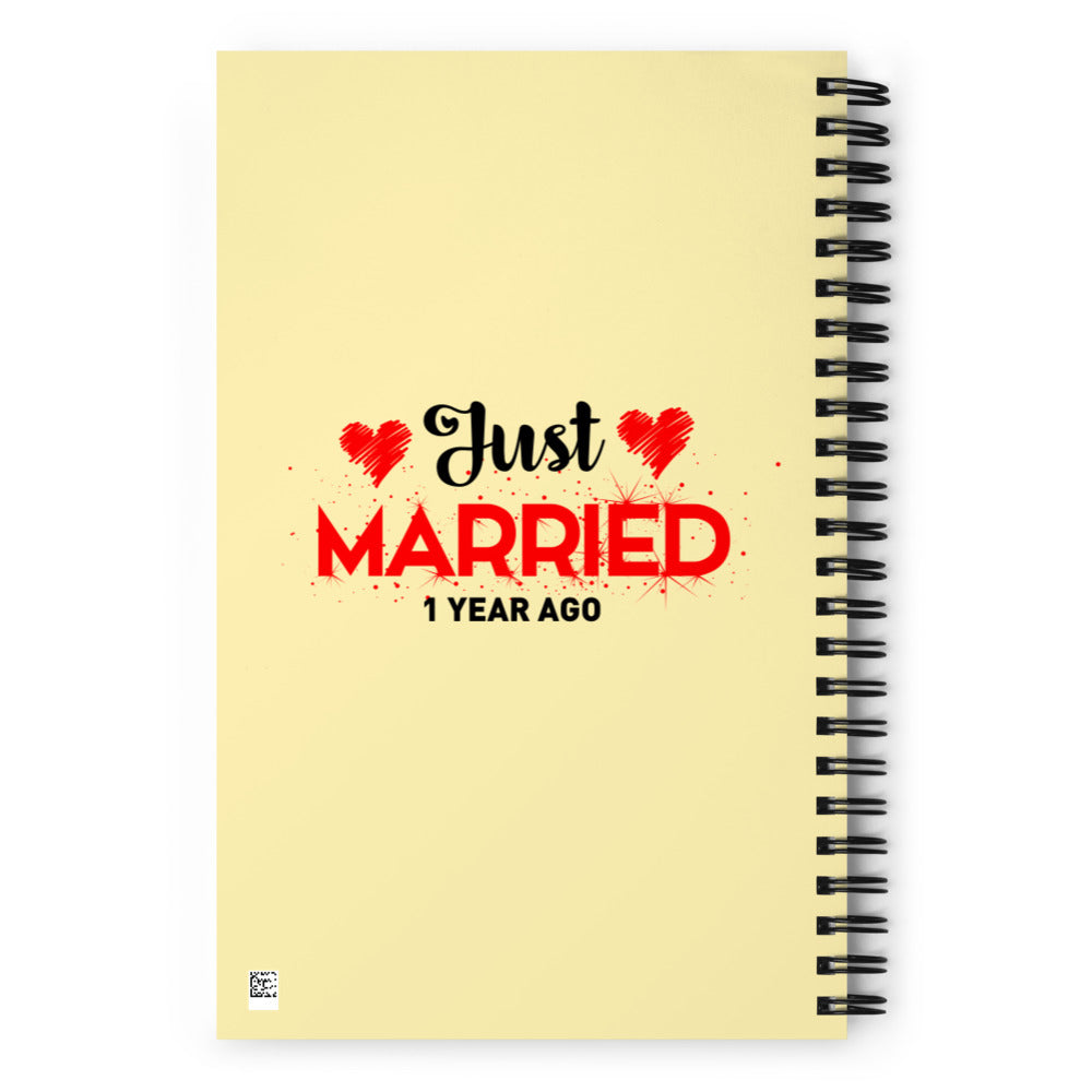 JUST MARRIED - Spiral notebook