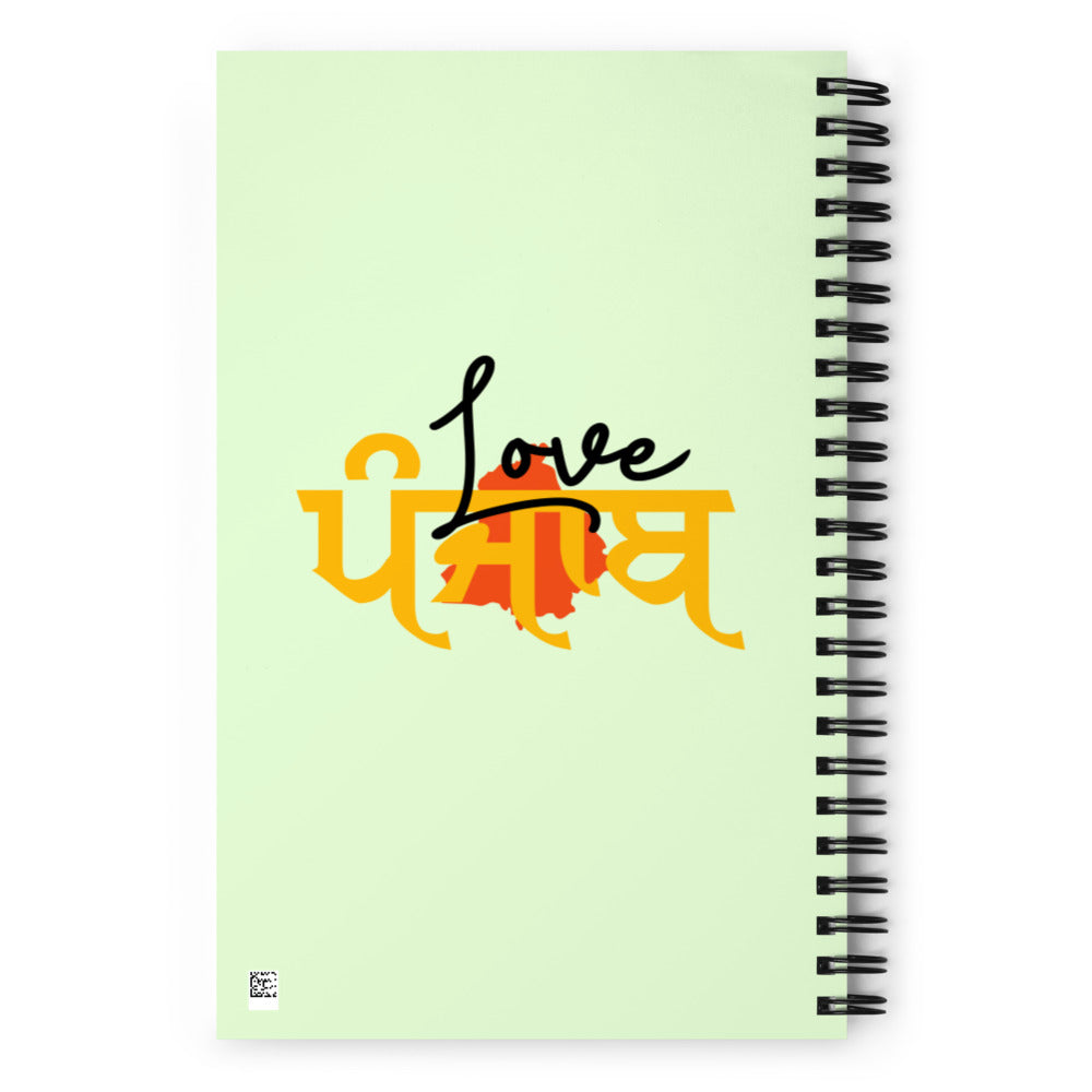 LOVE PUNJAB - Spiral notebook