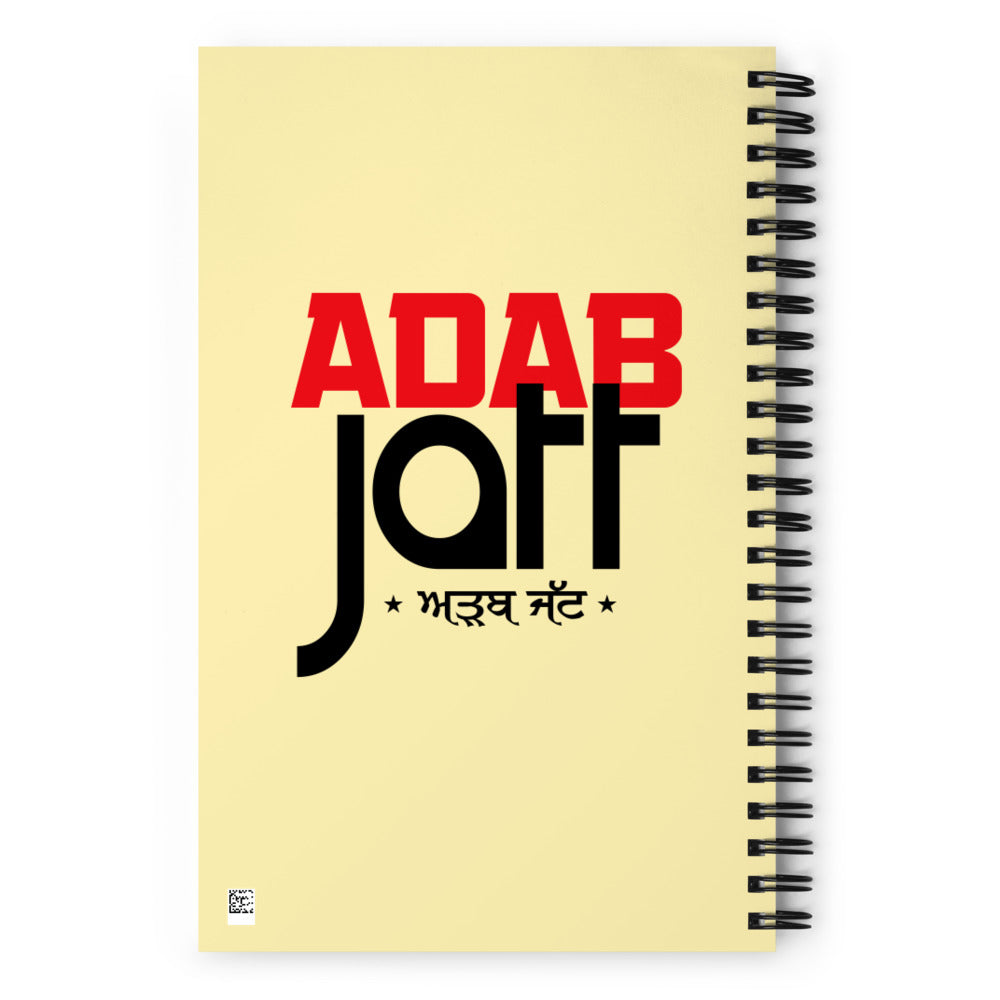 ADAB JATT - Spiral notebook