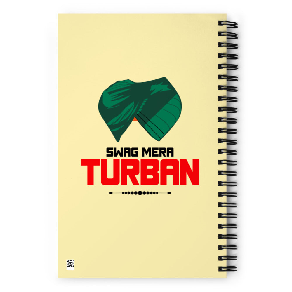 SWAG MERA TURBAN - Spiral notebook