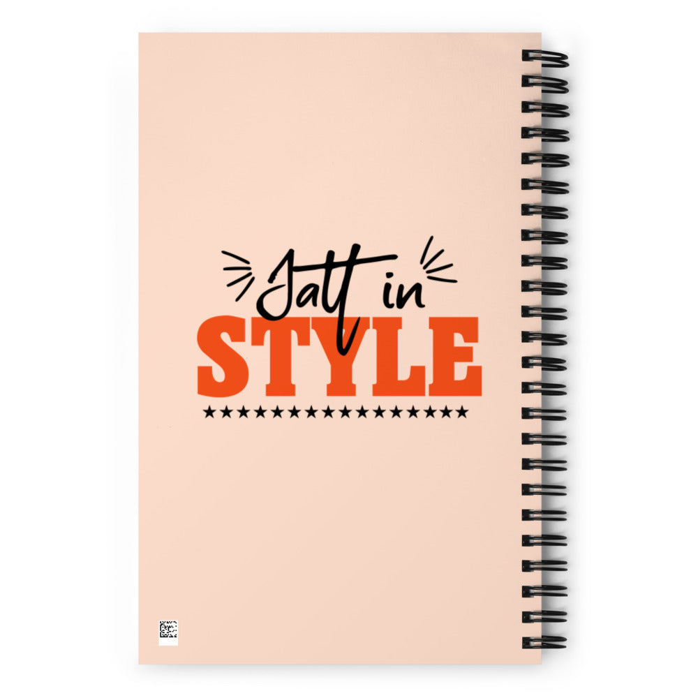 JATT IN STYLE - Spiral notebook