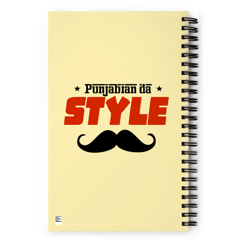 PUNJABIAN DA STYLE - Spiral notebook