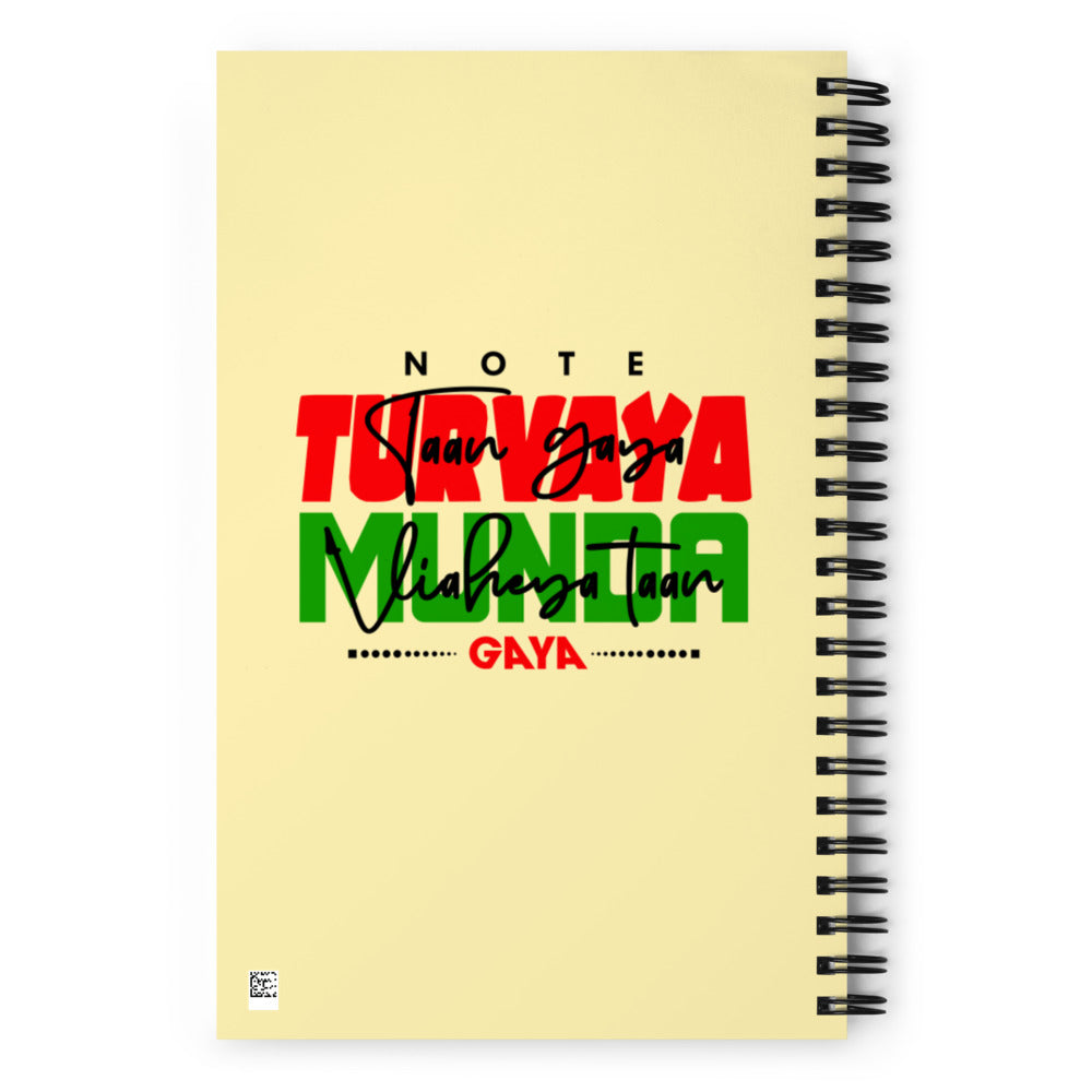 NOTE TURVAYA TAAN GAYA - Spiral notebook