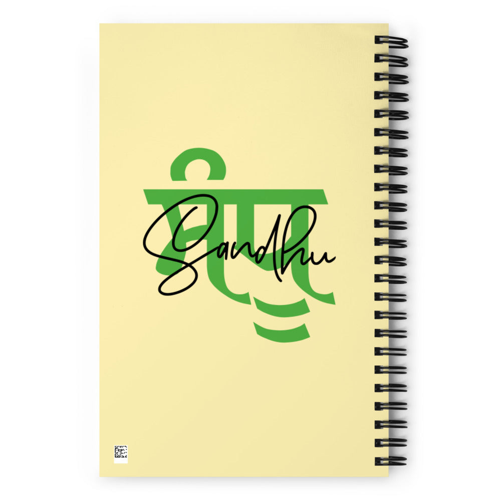 SANDHU - Spiral notebook