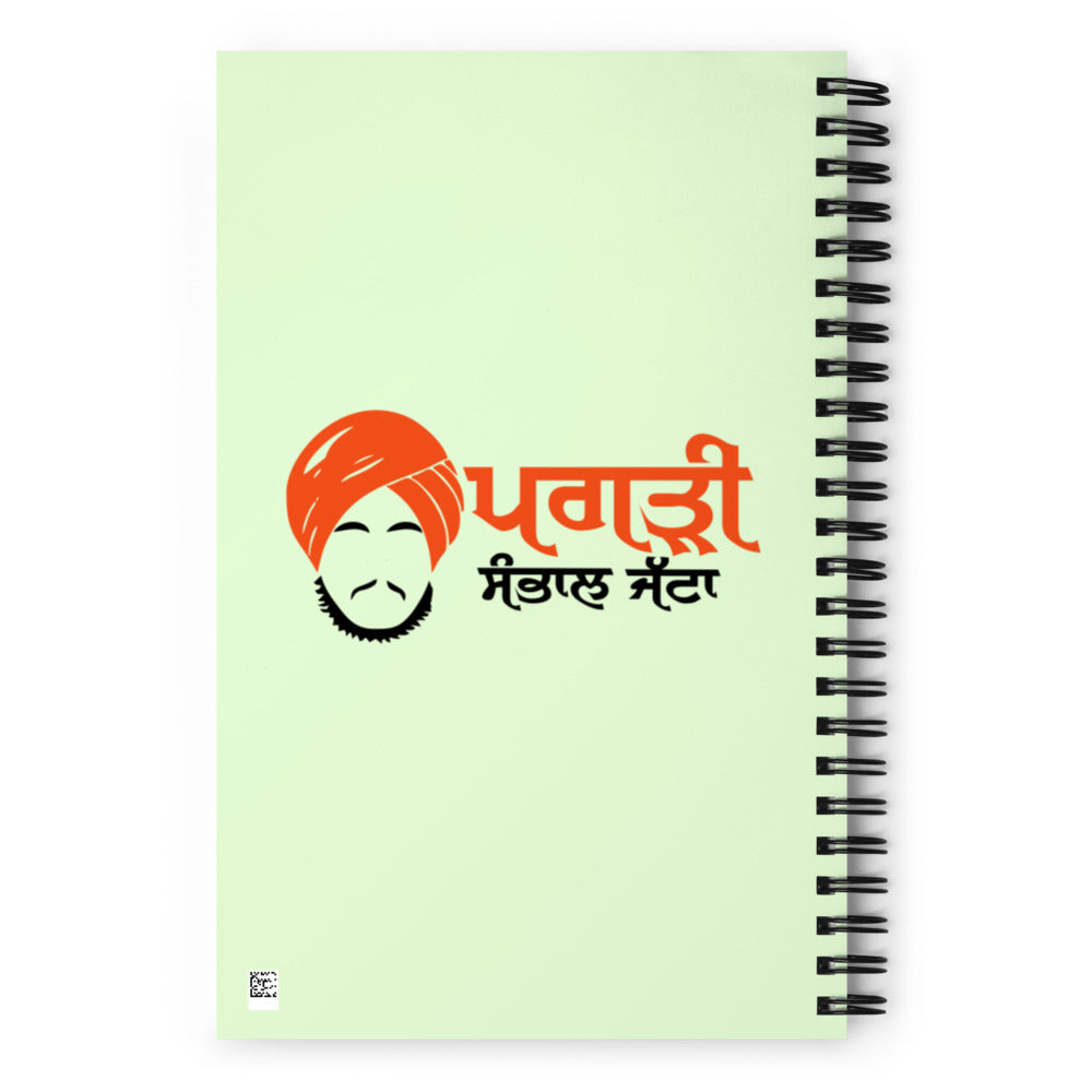 PAGRI SAMBHAL JATTA - Spiral notebook