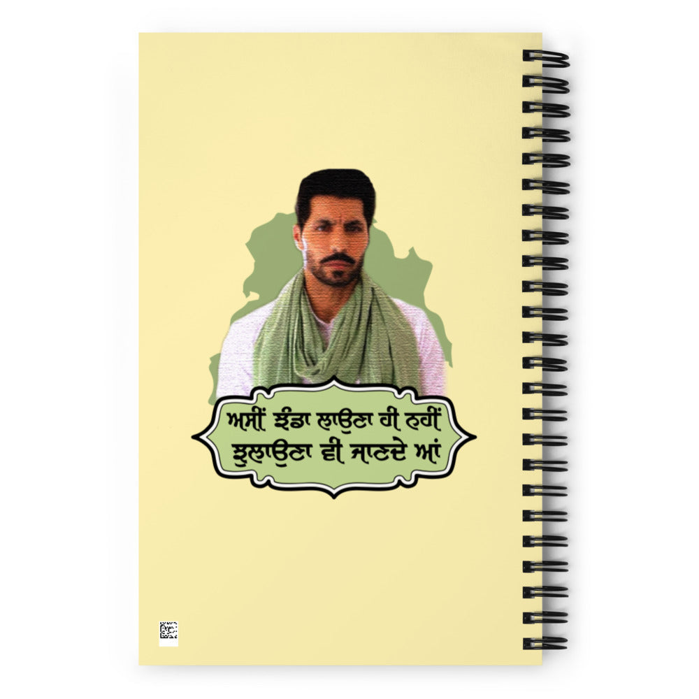 ASSI JHANDA LAUNA HI - Spiral notebook