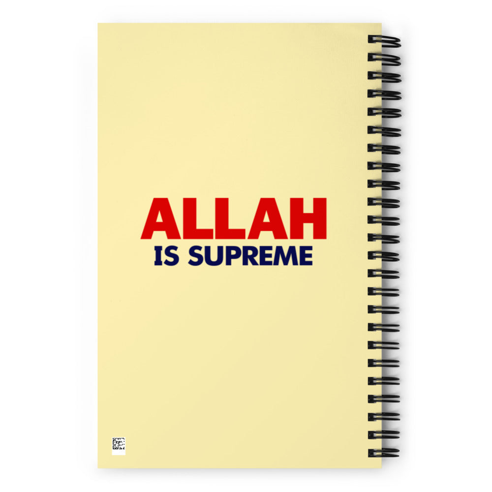 ALLAH IS SUPREME - Spiral notebook