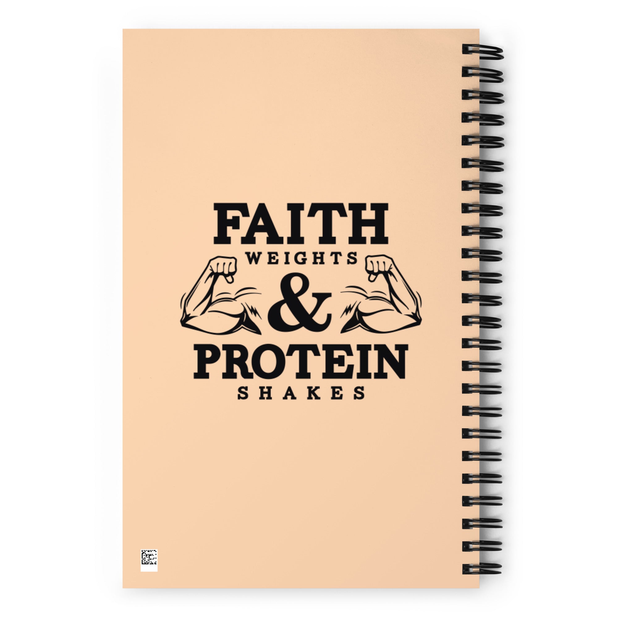 FAITH WEIGHTS & PROTEIN SHAKES - Spiral notebook