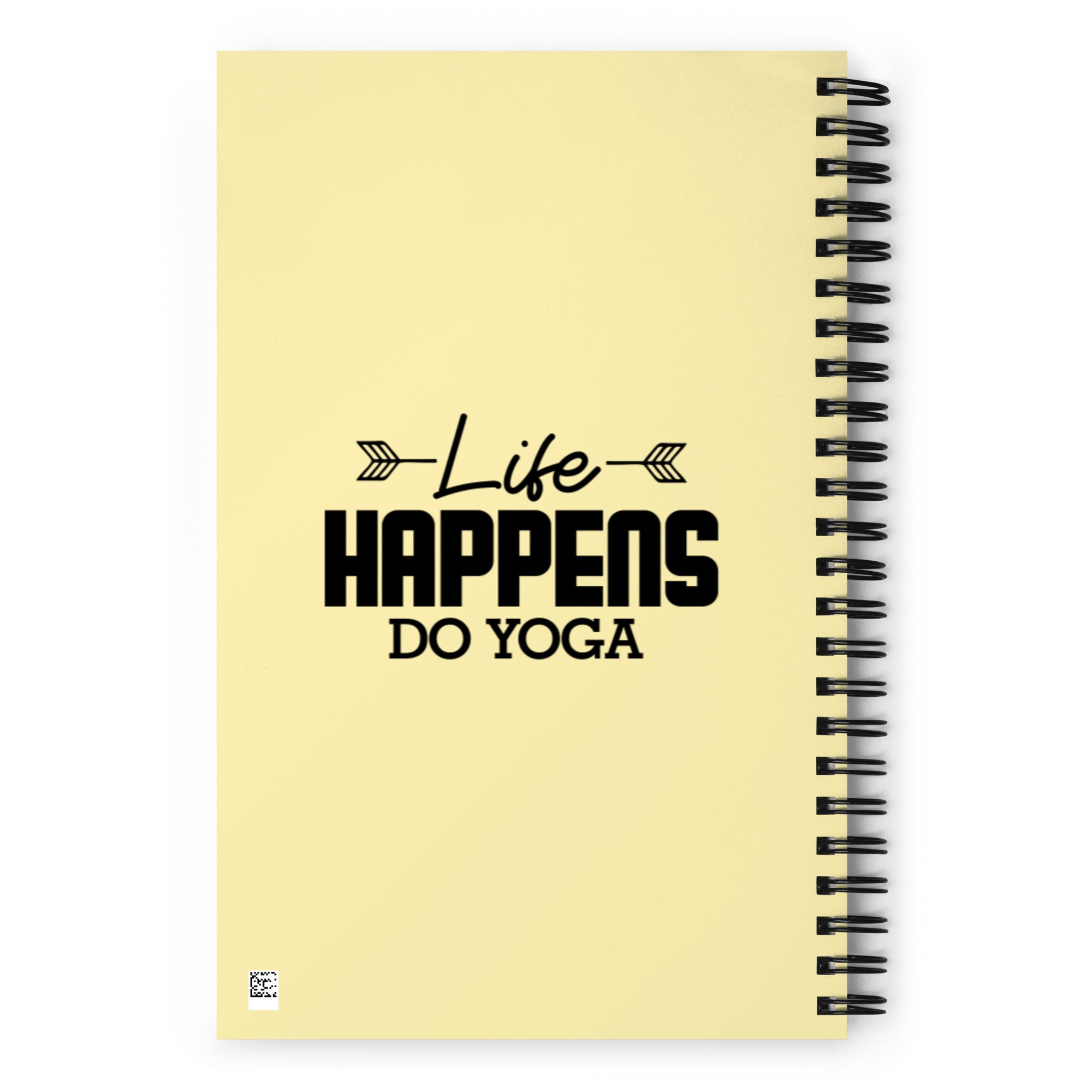 LIFE HAPPENS DO YOGA - Spiral notebook
