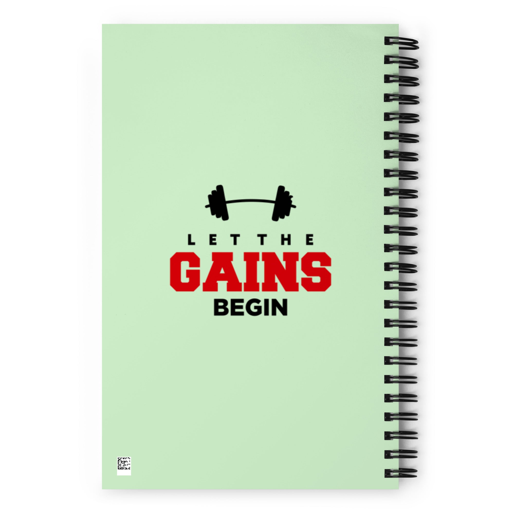 LET THE GAINS BEGIN - Spiral notebook