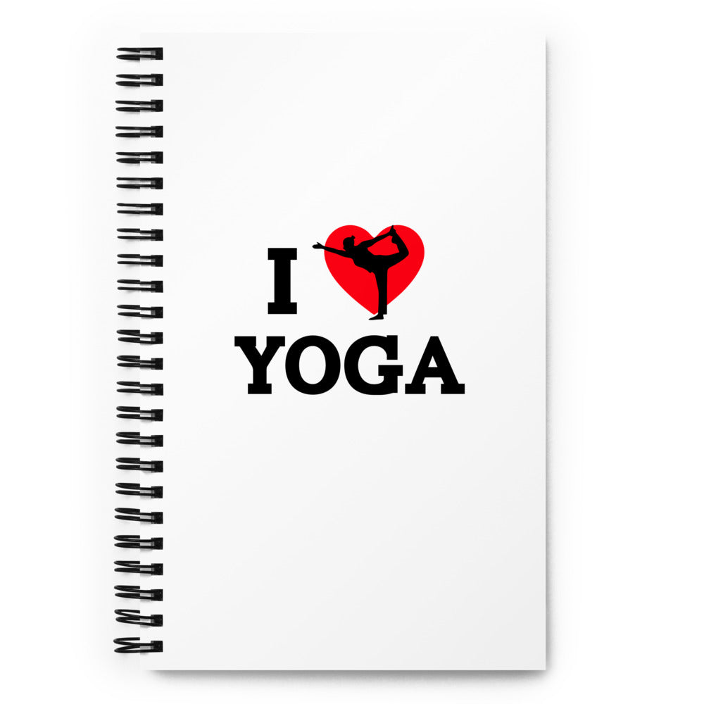 I LOVE YOGA - Spiral notebook