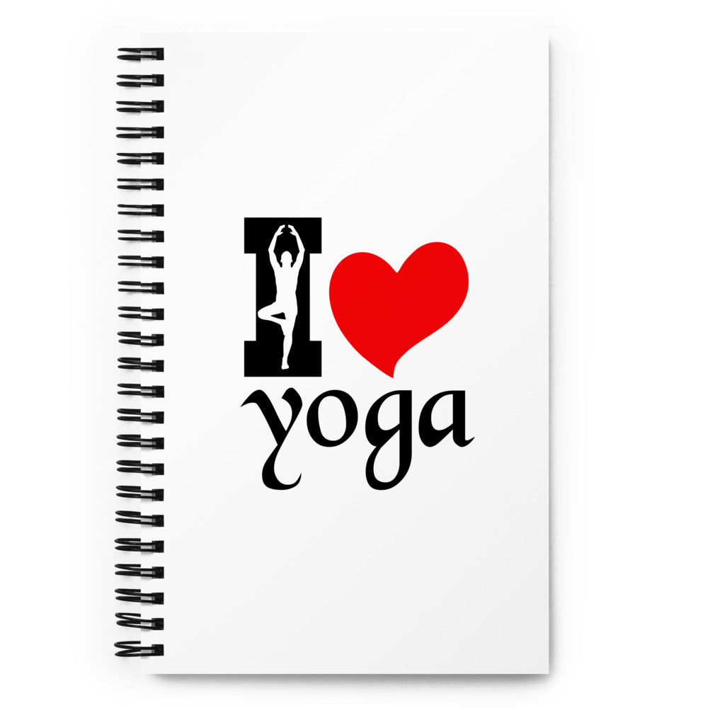 I LOVE YOGA - Spiral notebook