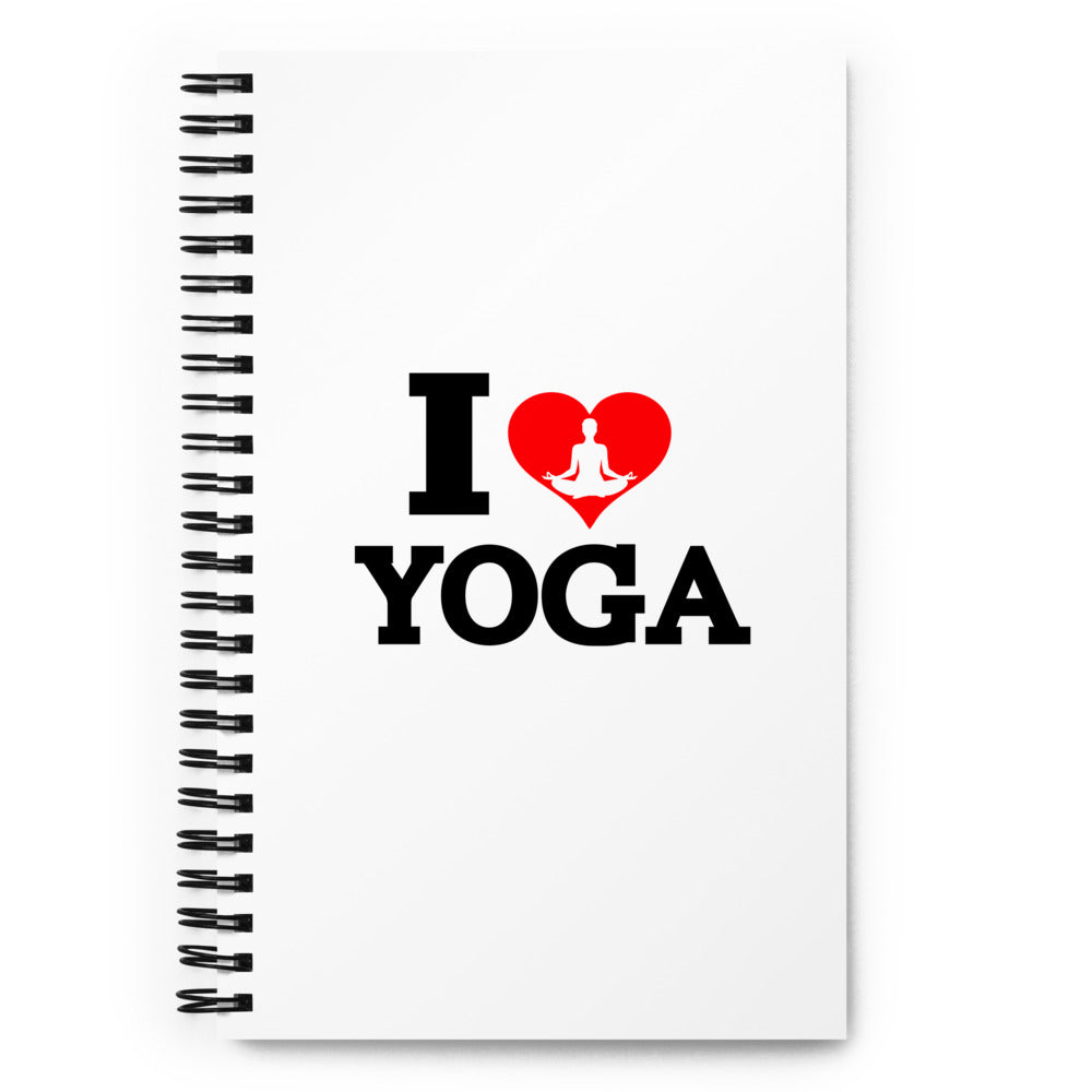 I LOVE YOGA - Spiral notebook