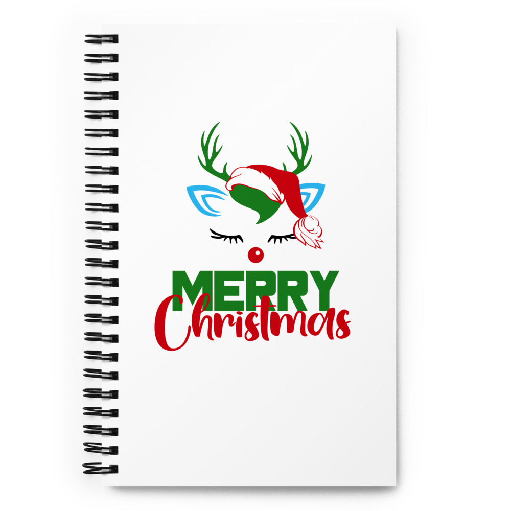 MERRY CHRISTMAS - Spiral notebook